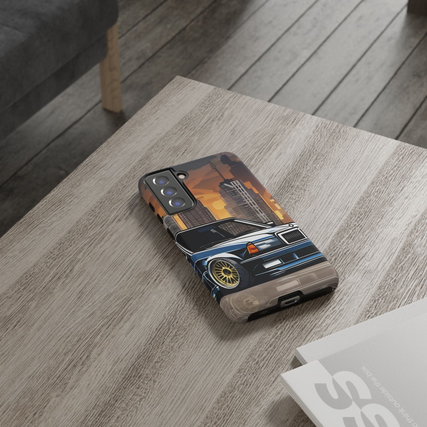 Mercedes Benz 190e Evo-Dual Layer Ultra Tough Phone Case Samsung Galaxy S21 FE Matte Printify by The Night Shift Automotive Apparel