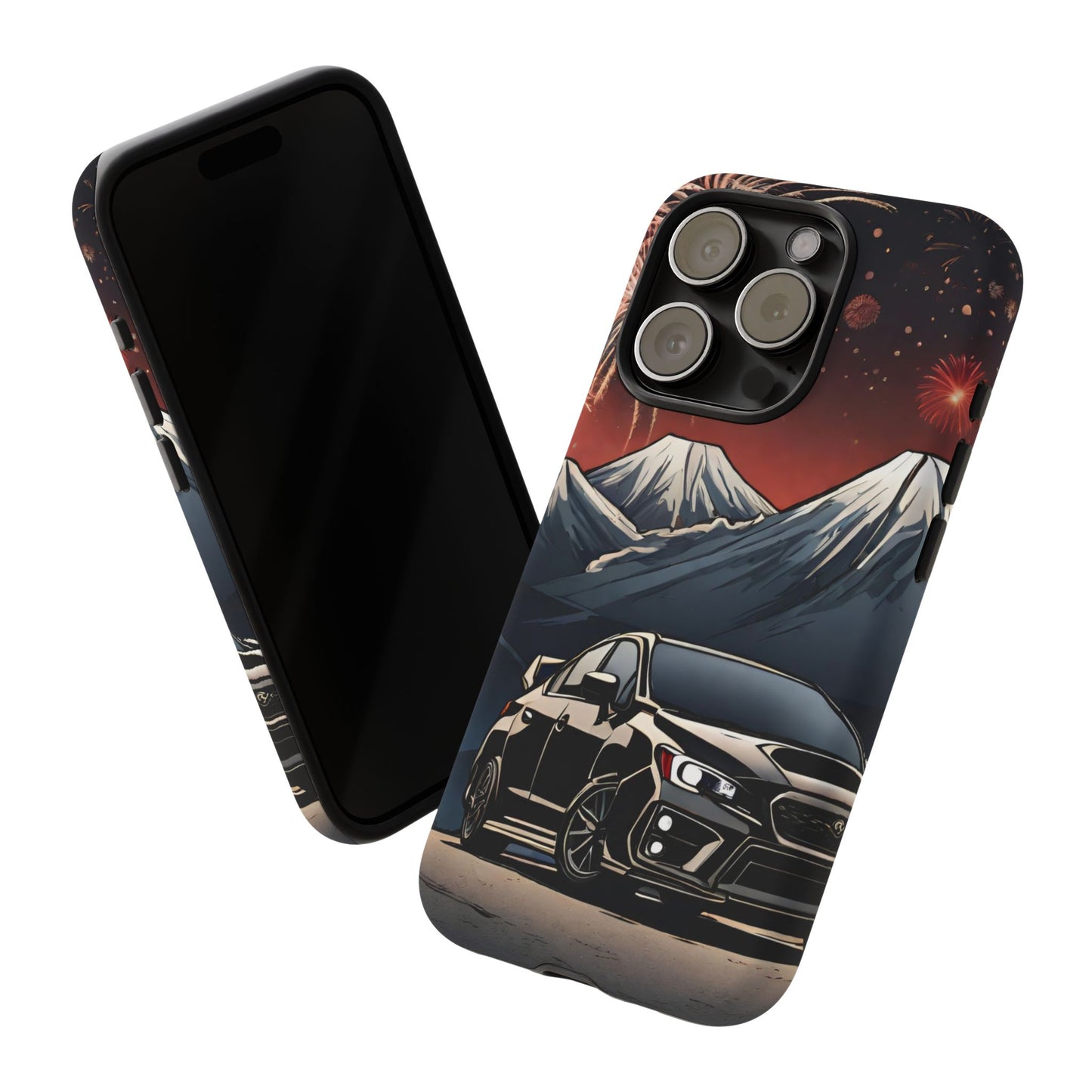 Subaru WRX/STI Fireworks-Dual Layer Ultra Tough Phone Case Printify by The Night Shift Automotive Apparel