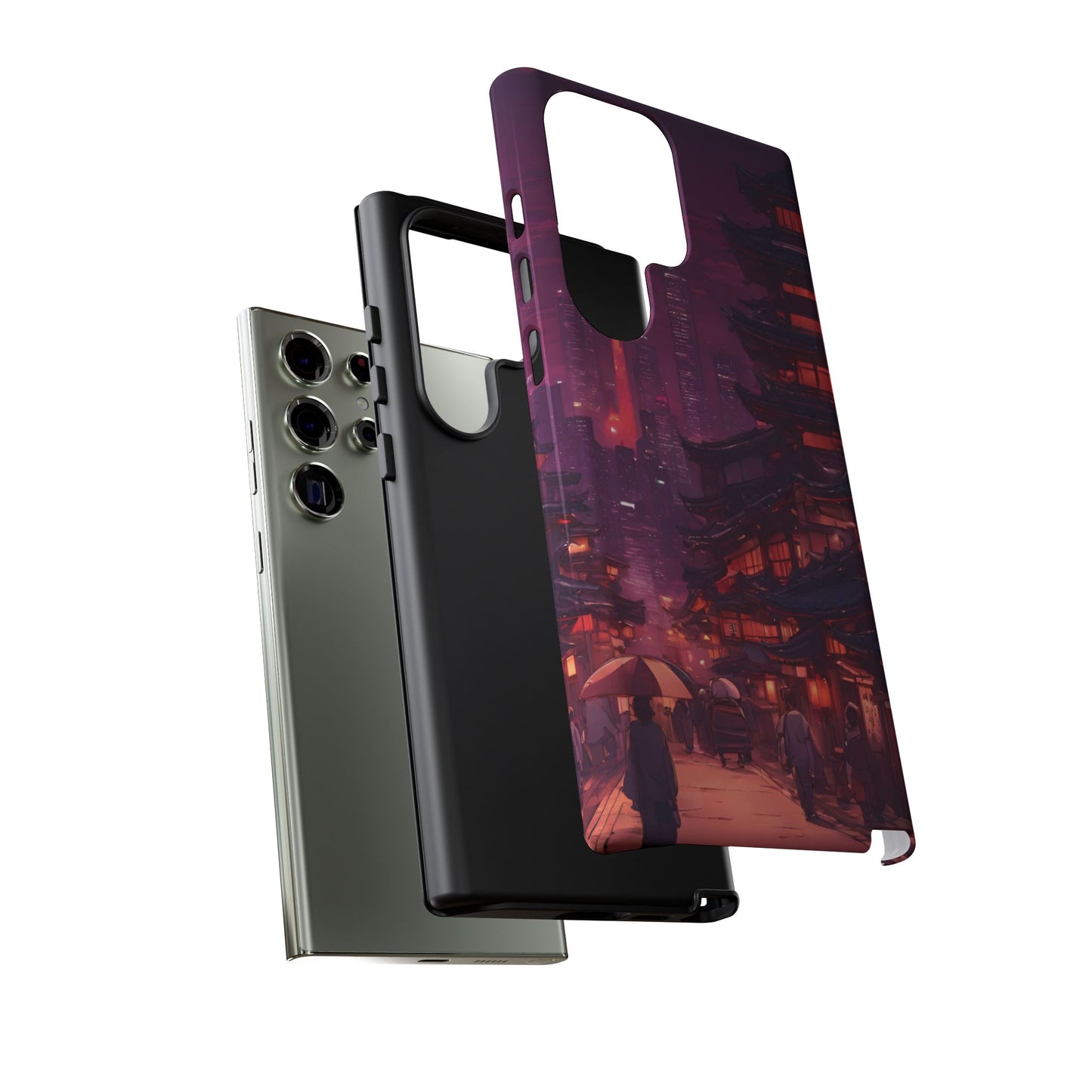 Traditional Japanese Village Countryside-Dual Layer Ultra Tough Phone Case Printify by The Night Shift Automotive Apparel