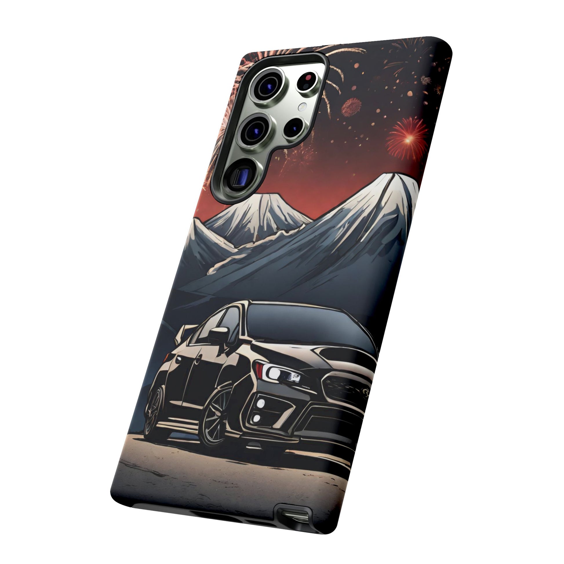 Subaru WRX/STI Fireworks-Dual Layer Ultra Tough Phone Case Printify by The Night Shift Automotive Apparel
