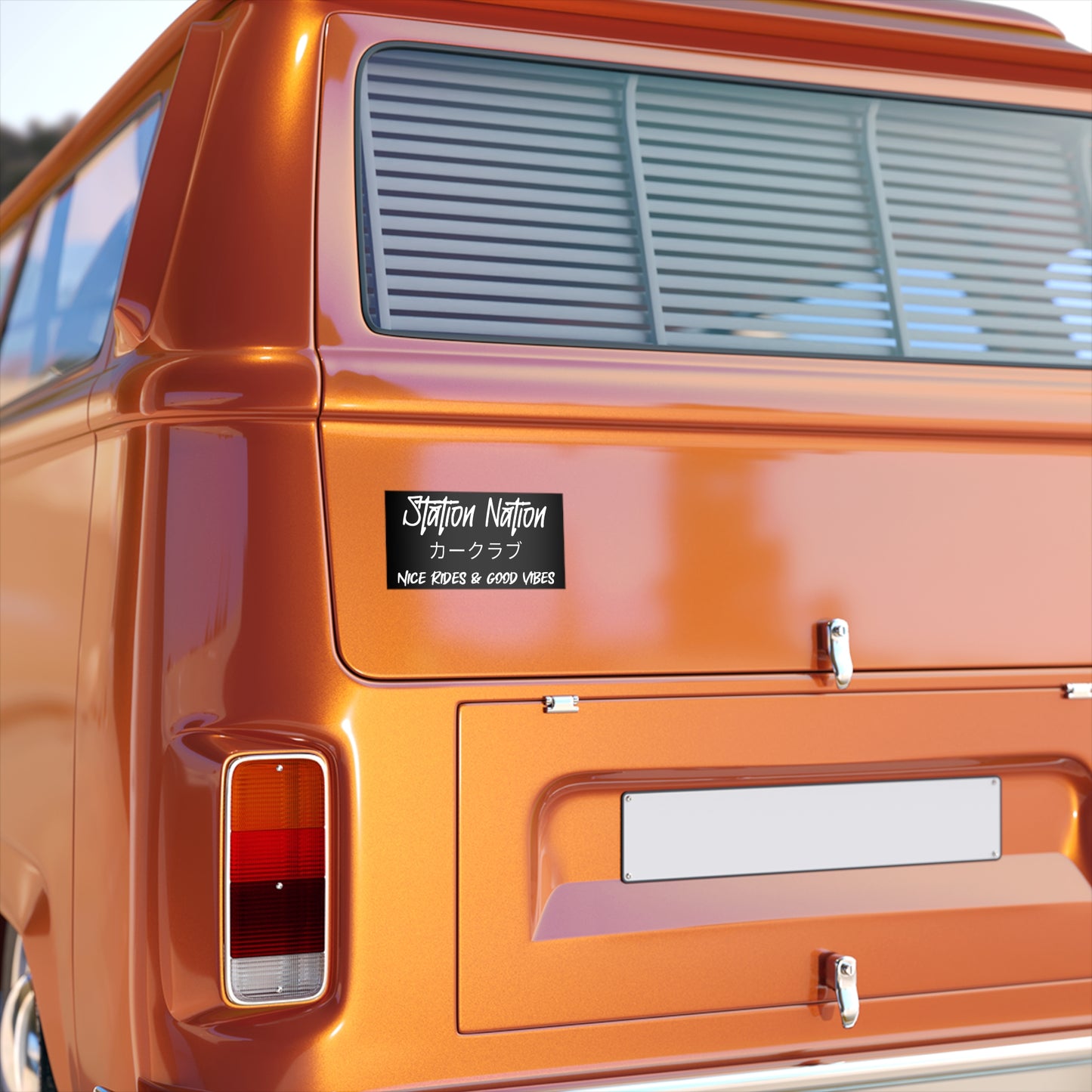 Station Nation-Bumper Sticker Printify by The Night Shift Automotive Apparel