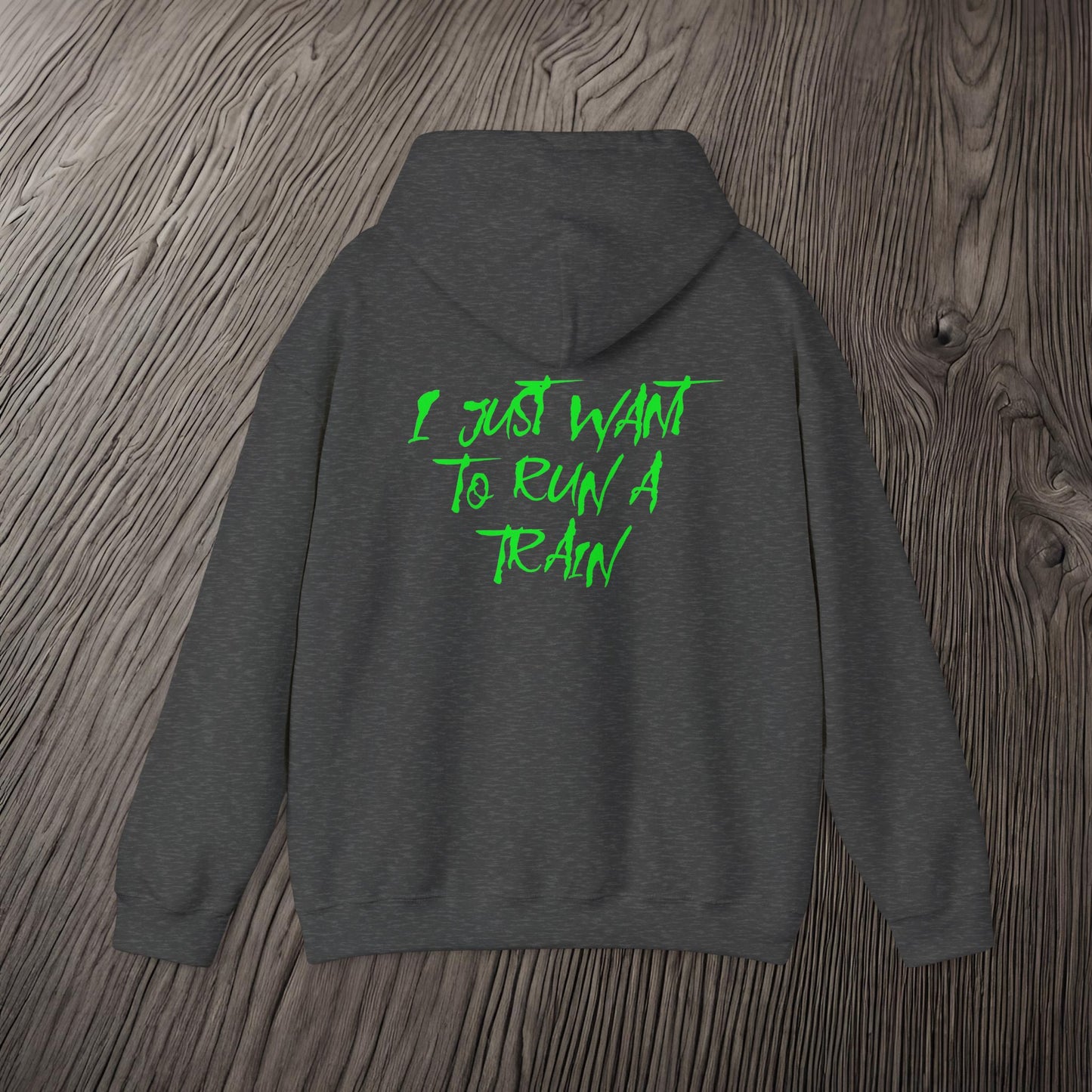 I Just Want To Run A Train-Ultra Soft, Premium Hoodie Printify by The Night Shift Automotive Apparel