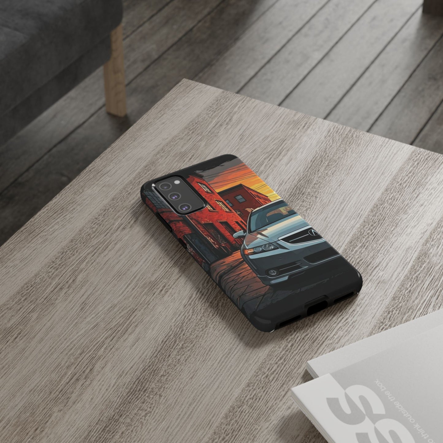 Acura TL Street Life-Dual Layer Ultra Tough Phone Case Samsung Galaxy S20 FE Glossy Printify by The Night Shift Automotive Apparel