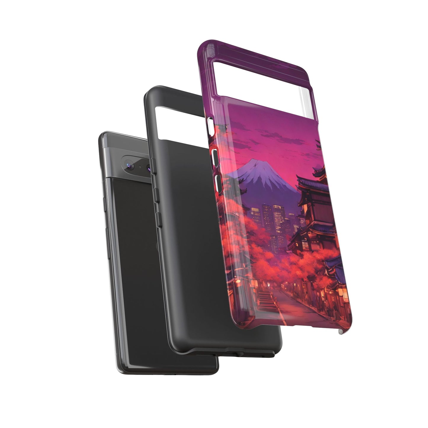 Traditional Japanese Village Countryside-Dual Layer Ultra Tough Phone Case Printify by The Night Shift Automotive Apparel