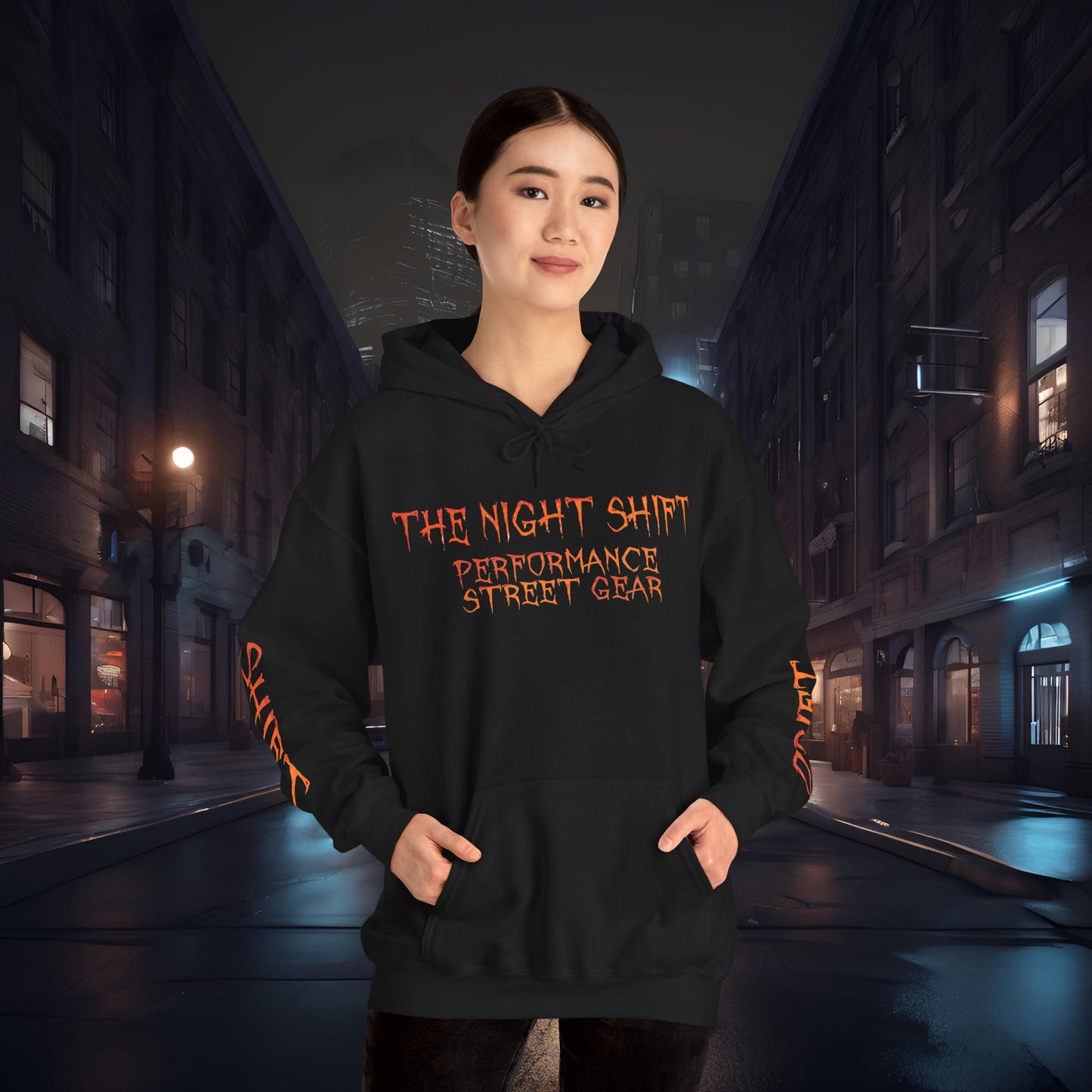 Drift, Shift Chevy Corvette C7 Graveyard- Ultra Soft, Premium Hoodie Printify by The Night Shift Automotive Apparel