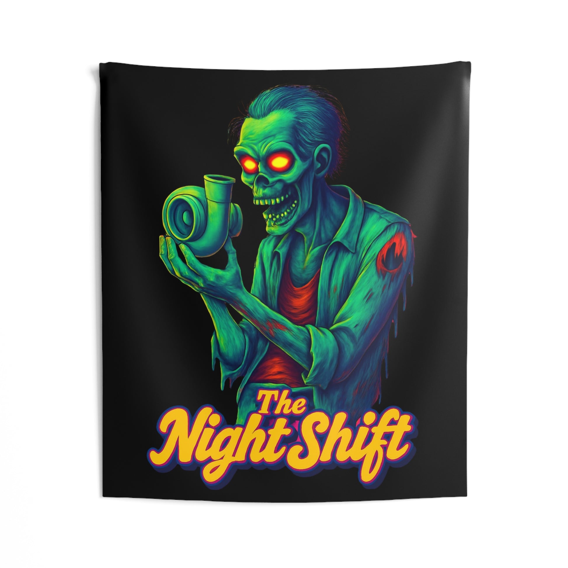 The Night Shift Indoor Wall Tapestries - Shop Banner 50" × 60" Printify by The Night Shift Automotive Apparel