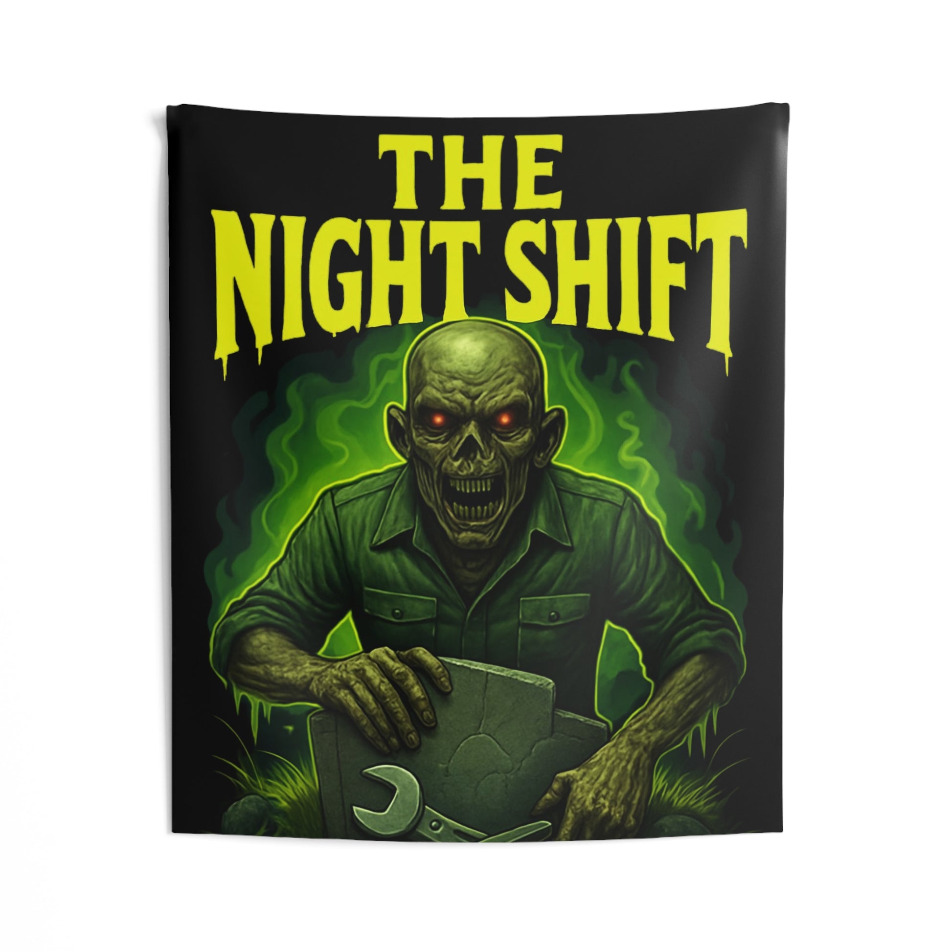 The Night Shift Indoor Wall Tapestries - Shop Banner 50" × 60" Printify by The Night Shift Automotive Apparel