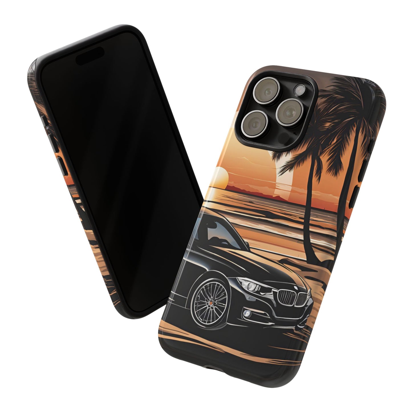BMW Sunset On The Beach-Dual Layer Ultra Tough Phone Case Printify by The Night Shift Automotive Apparel