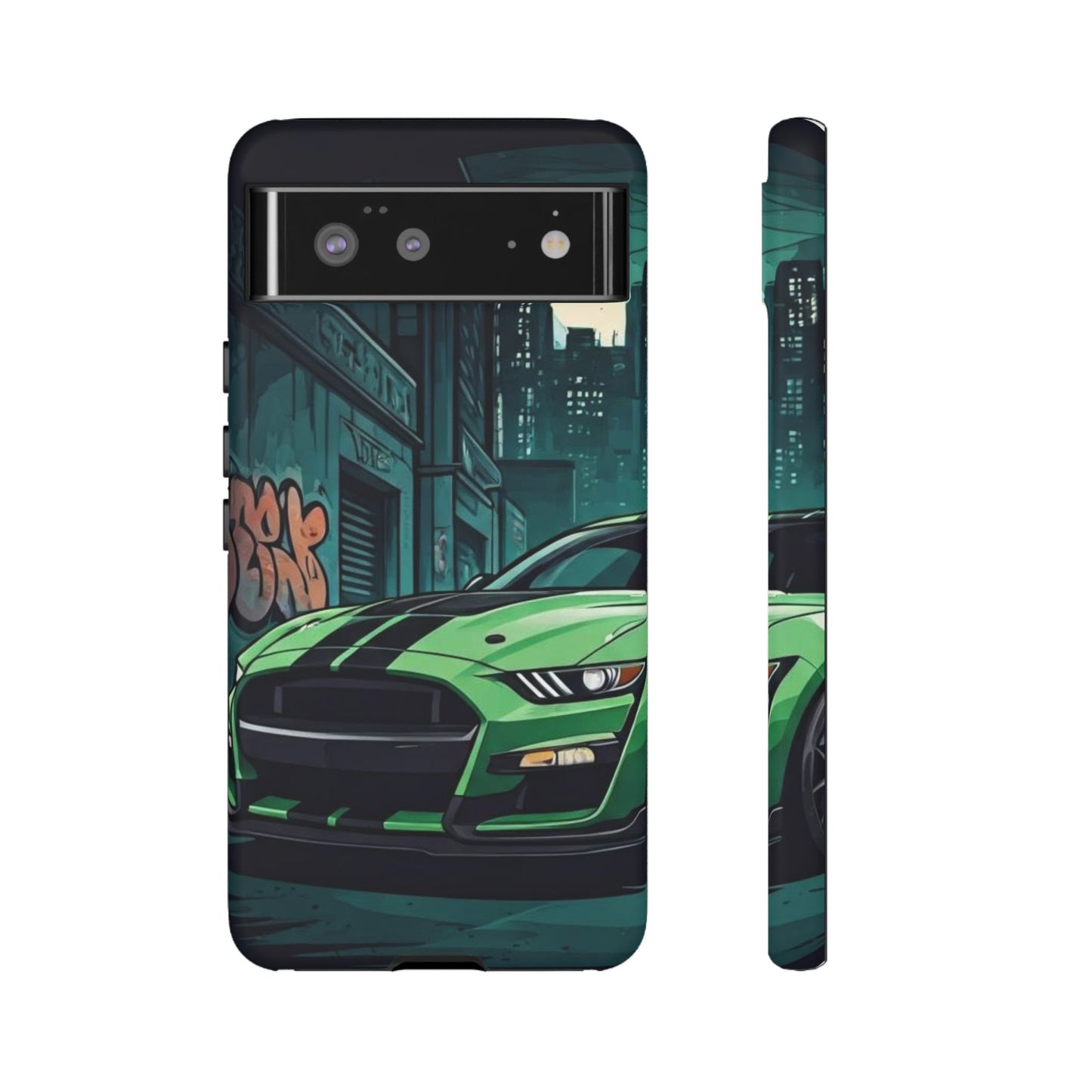 Ford Mustang Shelby GT500 Street Life-Dual Layer Ultra Tough Phone Case Printify by The Night Shift Automotive Apparel