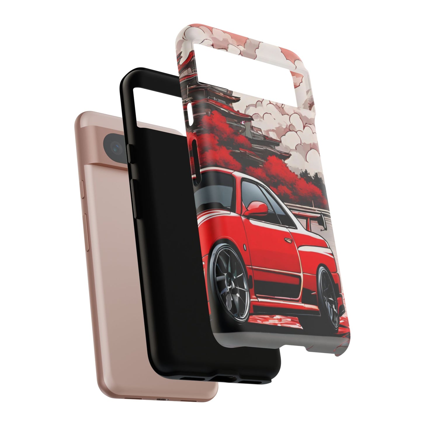 Nissan Skyline R34-Dual Layer Ultra Tough Phone Case Printify by The Night Shift Automotive Apparel