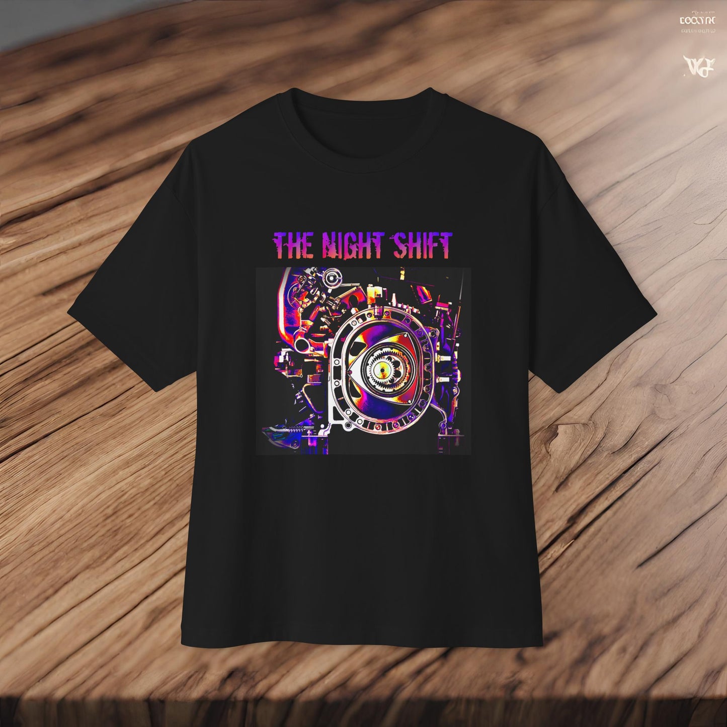 13B-REW Synthwave-Premium, Ultra Soft Unisex Oversized Boxy Tee Printify by The Night Shift Automotive Apparel