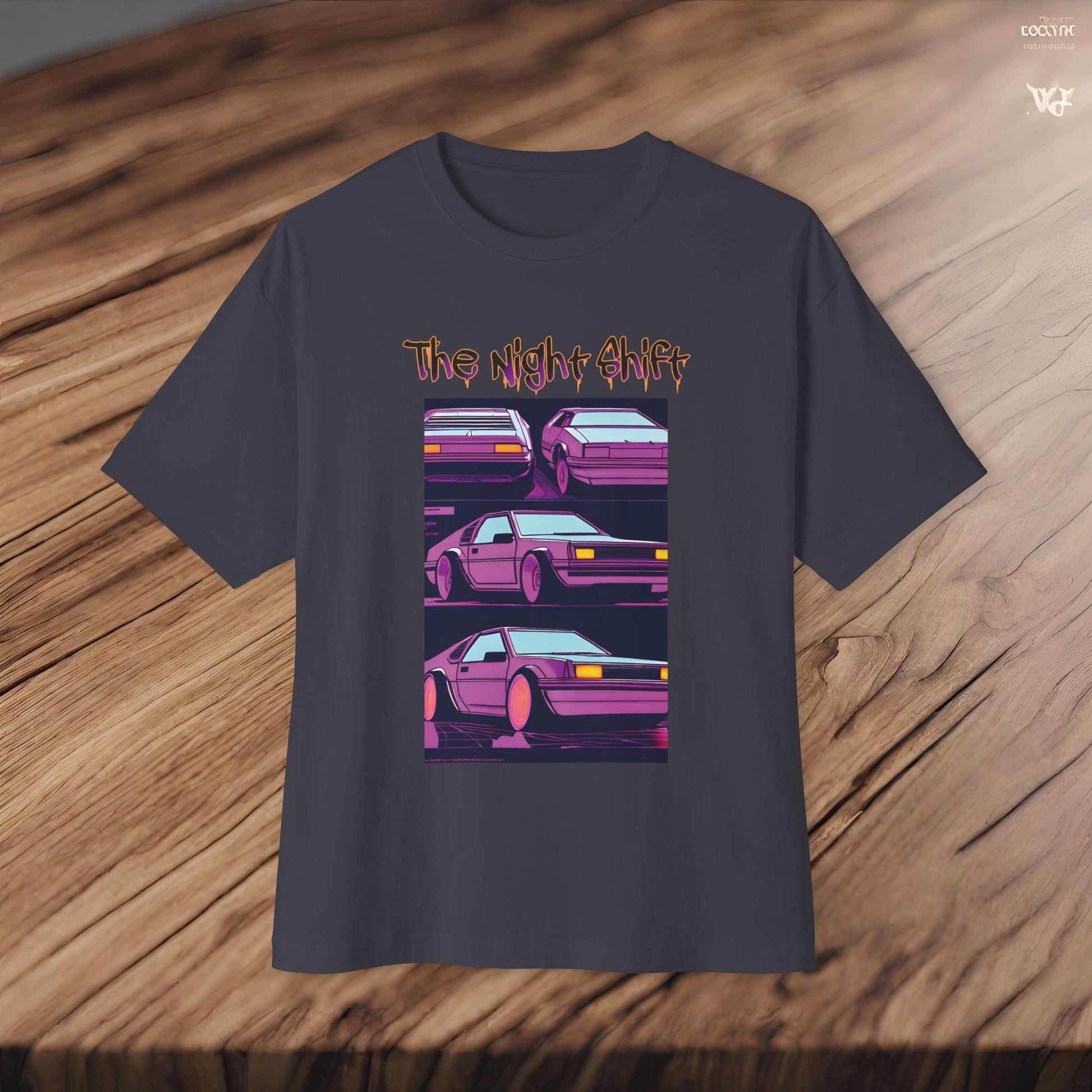 Time Warp-Premium, Ultra Soft Synthwave Unisex Oversized Boxy Tee Printify by The Night Shift Automotive Apparel