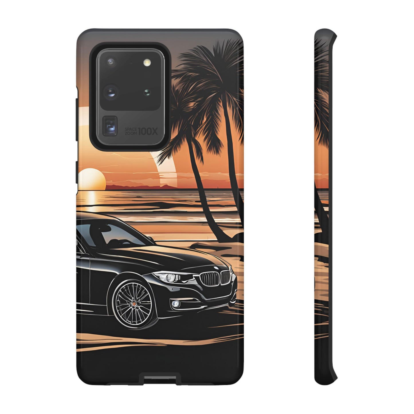 BMW Sunset On The Beach-Dual Layer Ultra Tough Phone Case Samsung Galaxy S20 Ultra Glossy Printify by The Night Shift Automotive Apparel