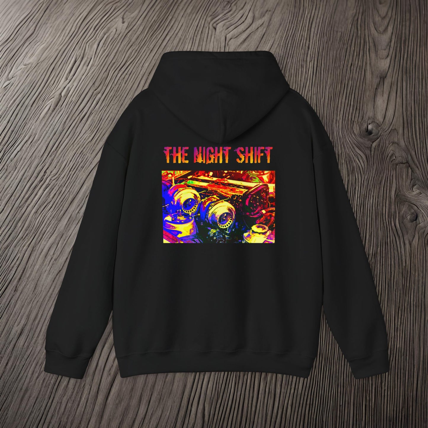 1JZ-GTE Twin Turbo Synthwave-Premium, Ultra Soft Unisex Hoodie Printify by The Night Shift Automotive Apparel