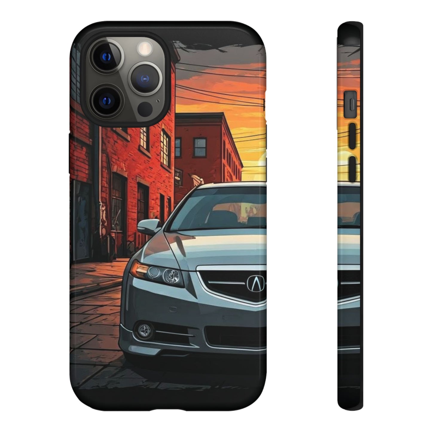 Acura TL Street Life-Dual Layer Ultra Tough Phone Case iPhone 12 Pro Max Glossy Printify by The Night Shift Automotive Apparel