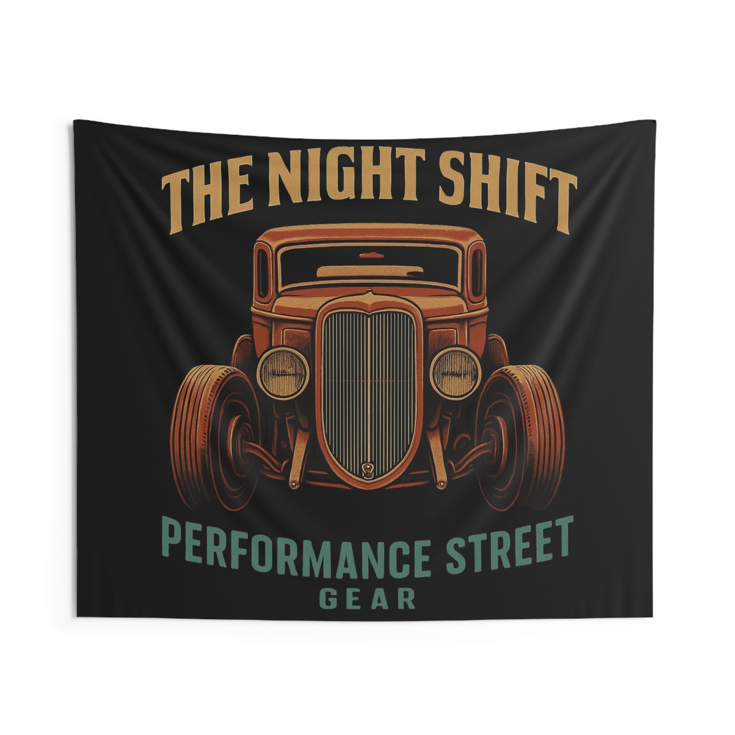 The Night Shift Indoor Wall Tapestries - Shop Banner 60" × 50" Printify by The Night Shift Automotive Apparel