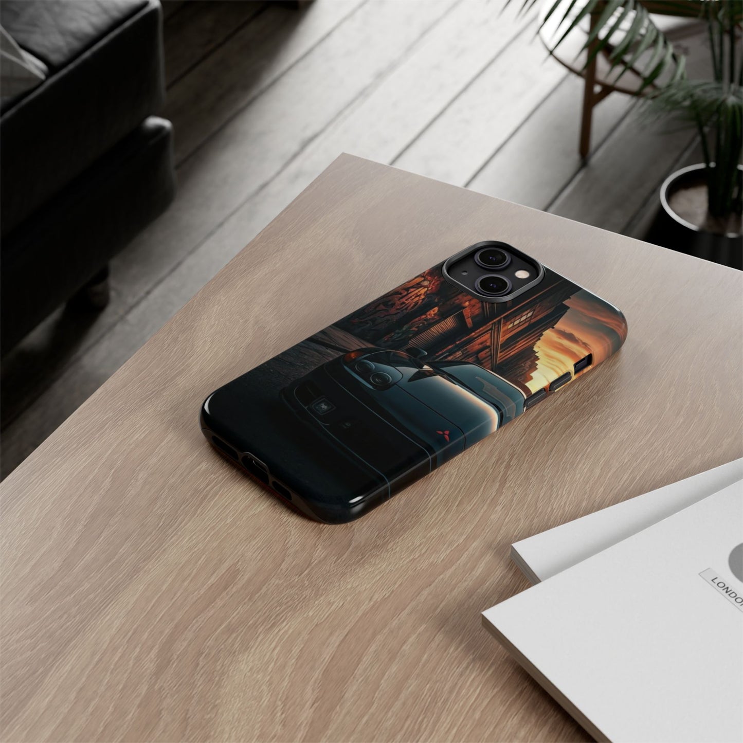 Mitsubishi 3000GT VR4 Street Life-Dual Layer Ultra Tough Phone Case iPhone 14 Plus Glossy Printify by The Night Shift Automotive Apparel