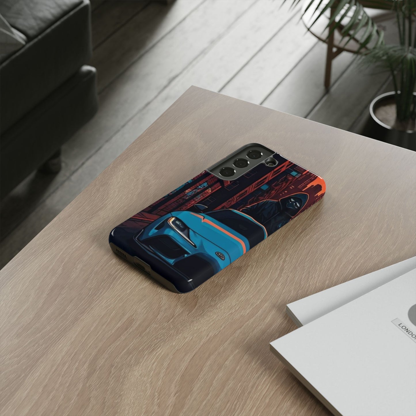 Toyota Supra MK-V Street Life-Dual Layer Ultra Tough Phone Case Samsung Galaxy S22 Glossy Printify by The Night Shift Automotive Apparel