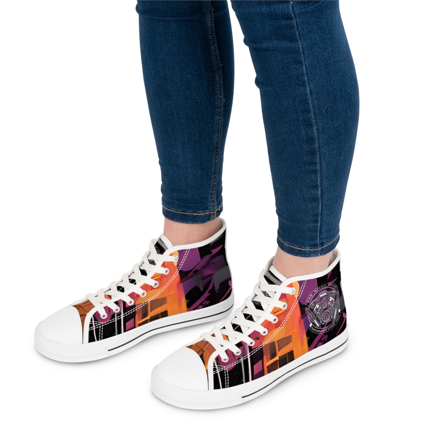 The Night Shift-Women's Canvas High Tops