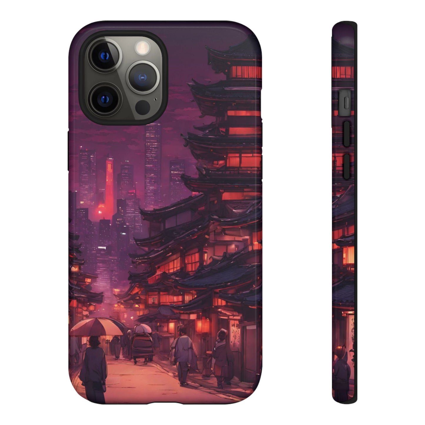 Traditional Japanese Village Countryside-Dual Layer Ultra Tough Phone Case iPhone 12 Pro Max Glossy Printify by The Night Shift Automotive Apparel