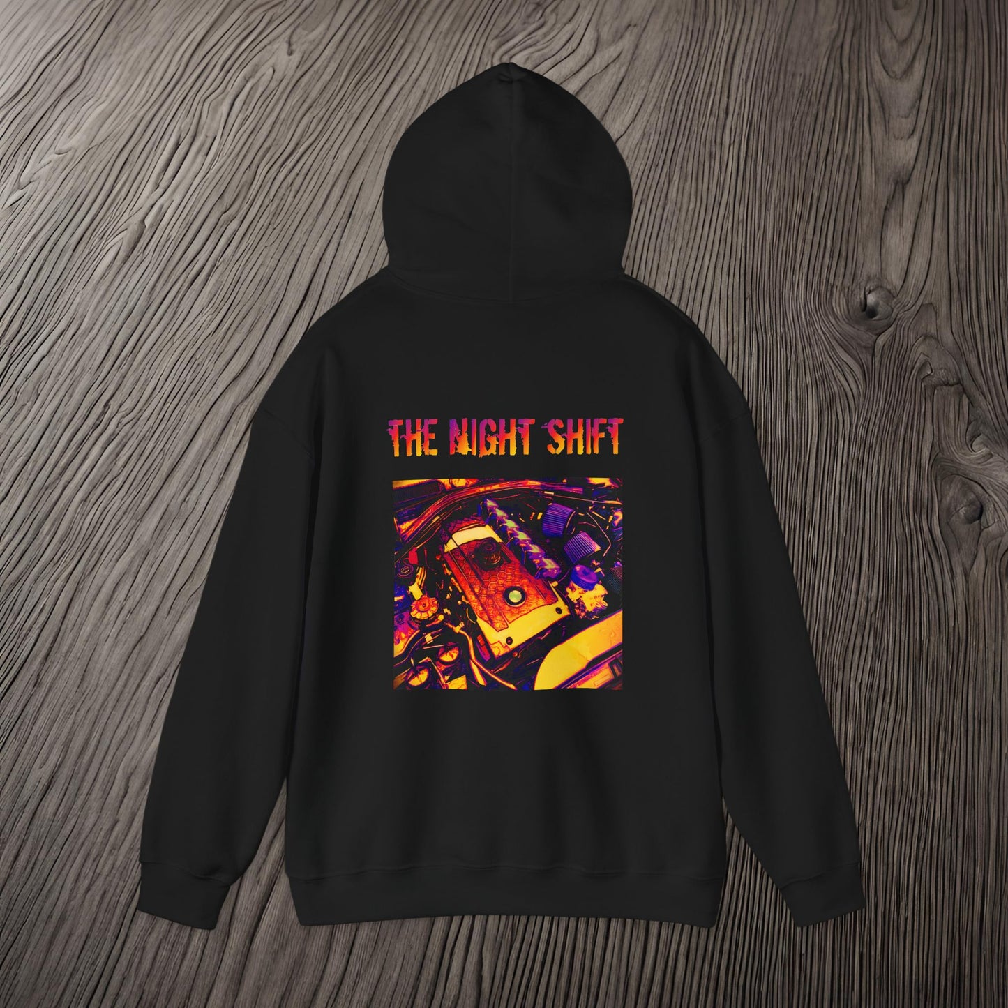 N54 Synthwave-Premium, Ultra Soft Unisex Hoodie Printify by The Night Shift Automotive Apparel
