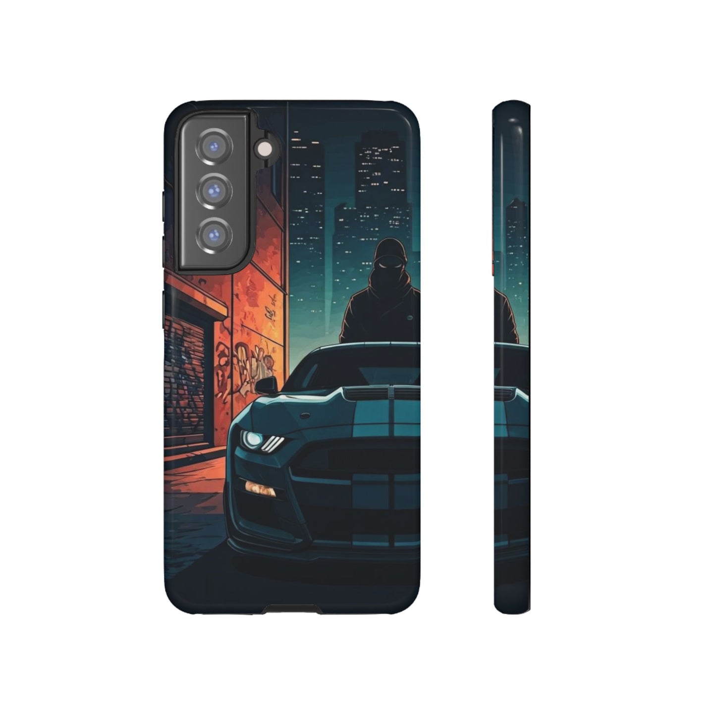 Ford Mustang Shelby GT350 Street Life-Dual Layer Ultra Tough Phone Case Printify by The Night Shift Automotive Apparel