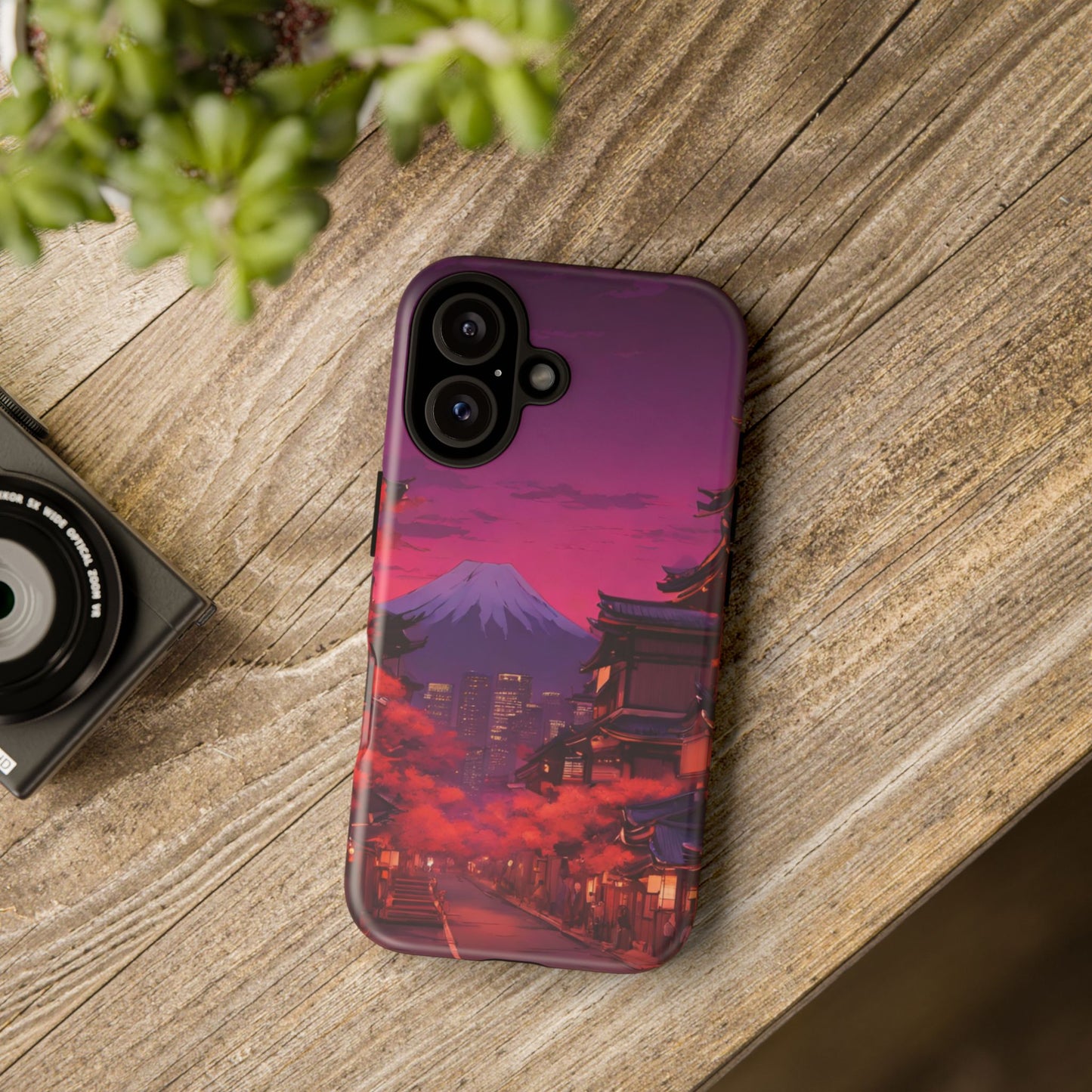 Traditional Japanese Village Countryside-Dual Layer Ultra Tough Phone Case iPhone 16 Matte Printify by The Night Shift Automotive Apparel