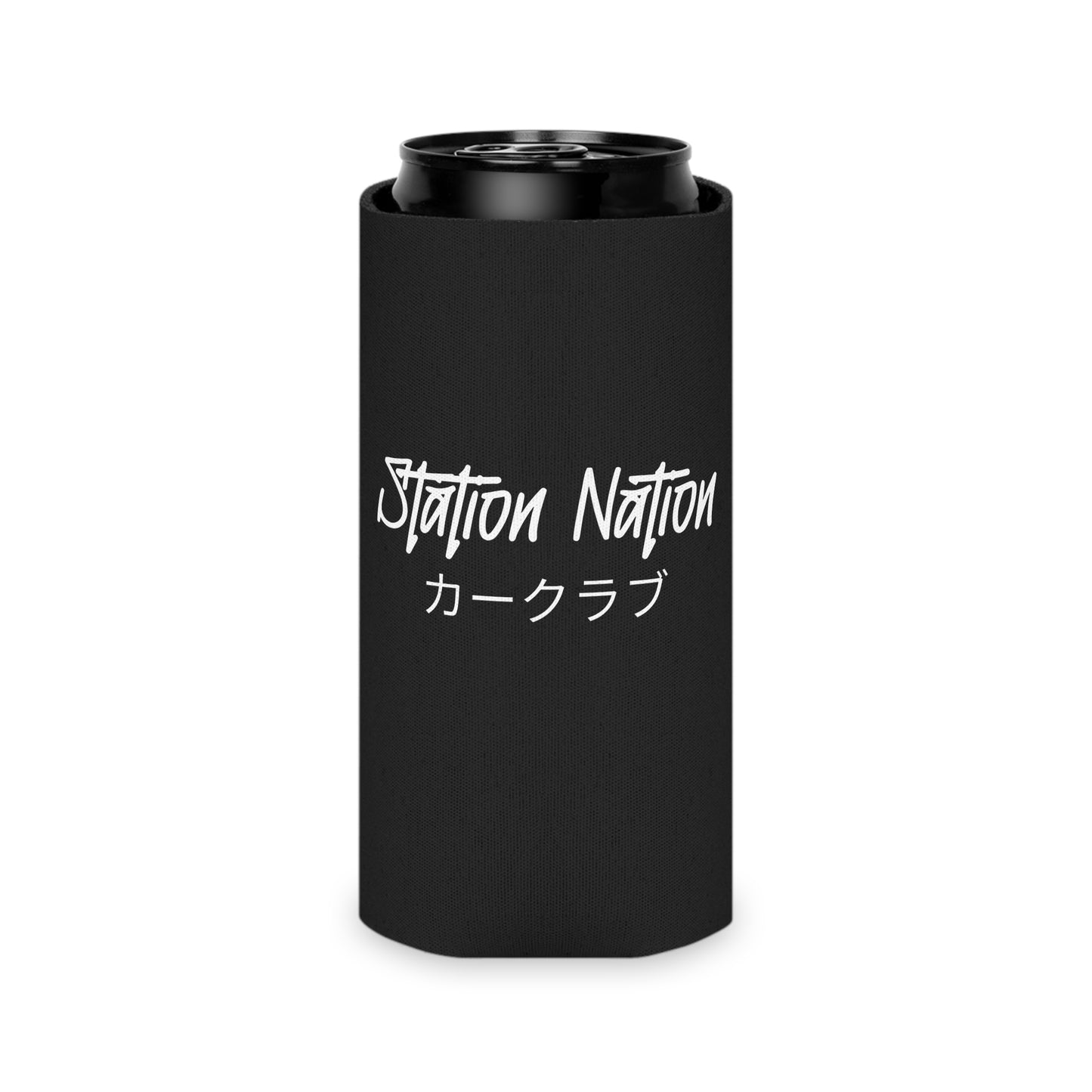 Station Nation Can Cooler Printify by The Night Shift Automotive Apparel