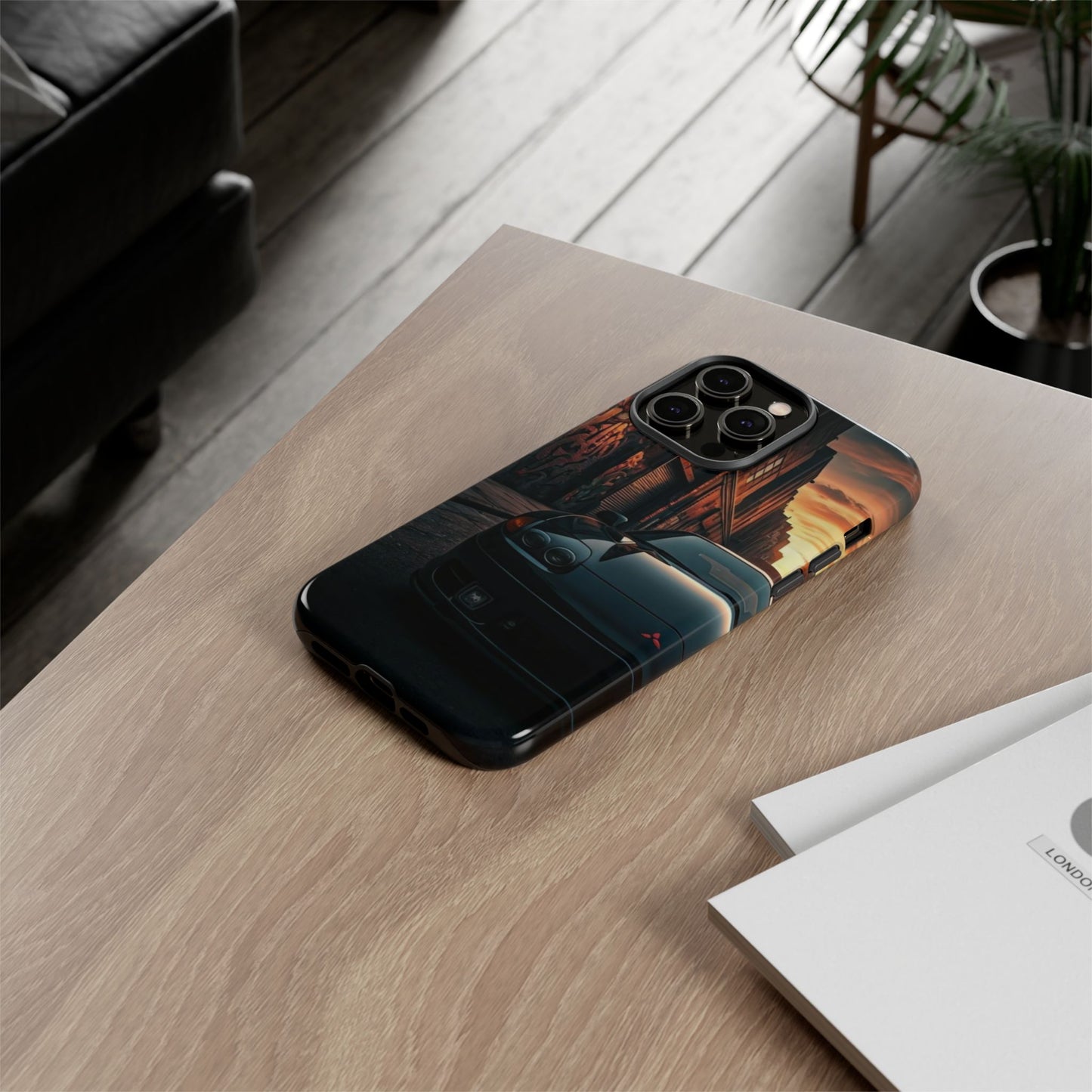 Mitsubishi 3000GT VR4 Street Life-Dual Layer Ultra Tough Phone Case iPhone 14 Pro Max Glossy Printify by The Night Shift Automotive Apparel