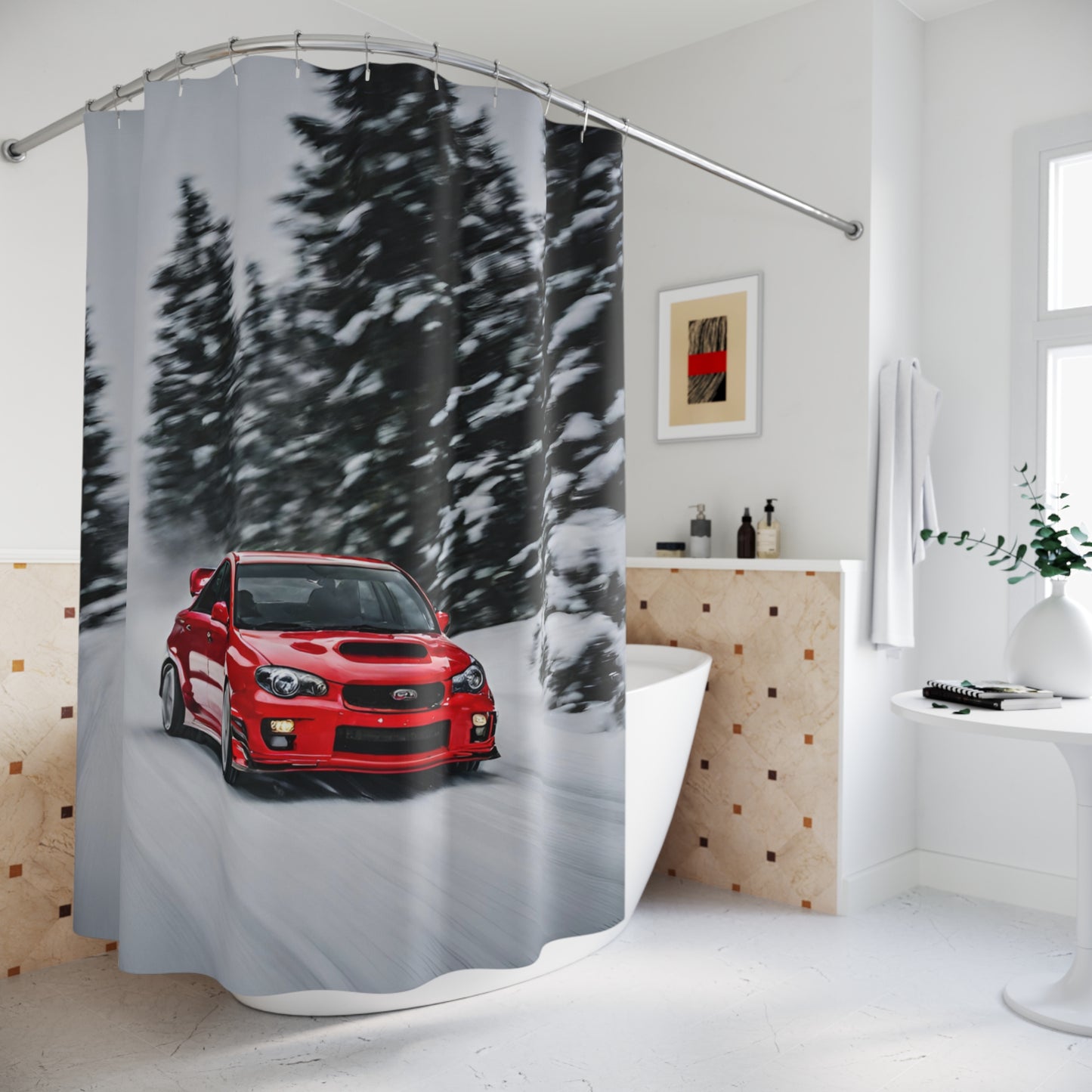 Shower Curtains Printify by The Night Shift Automotive Apparel