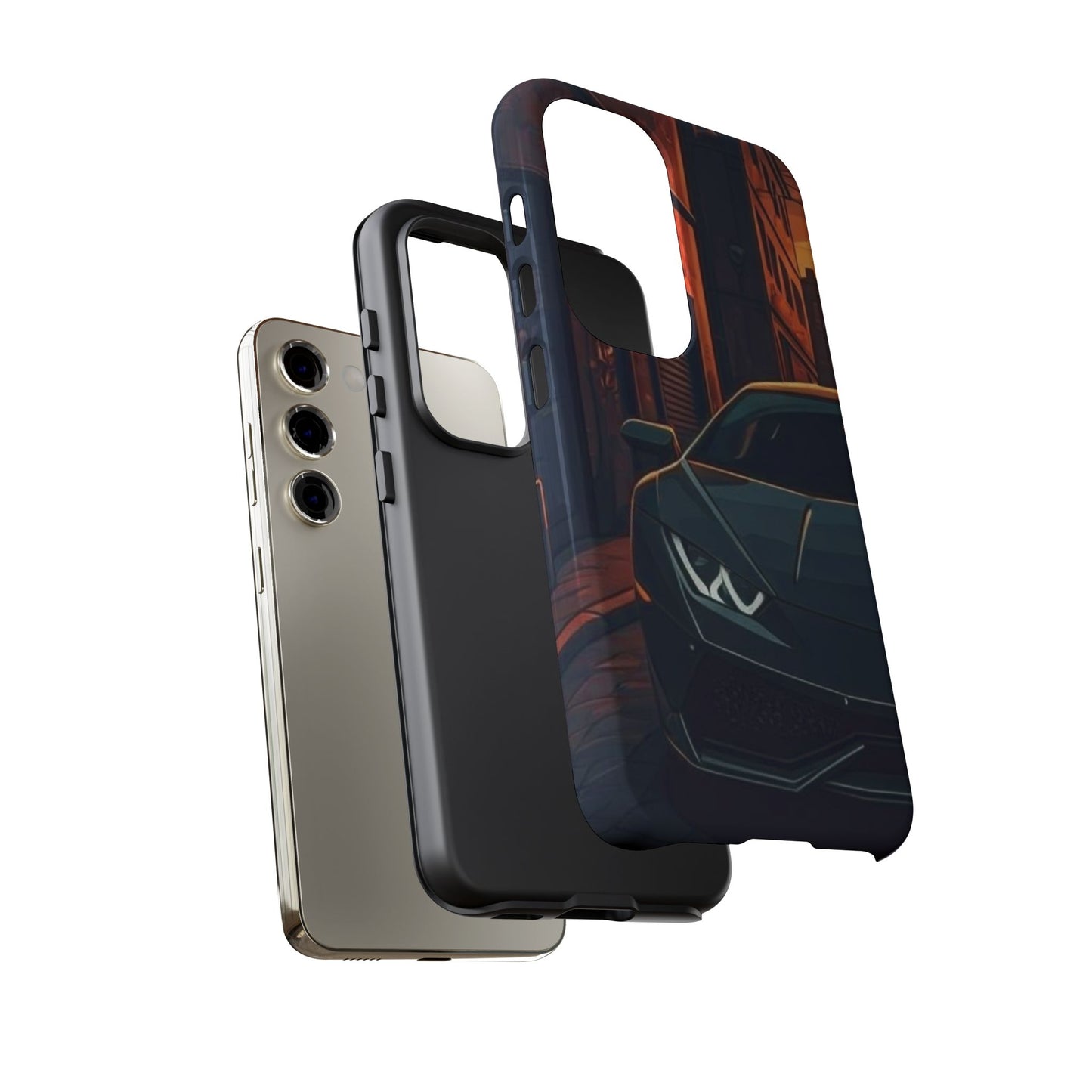 Lamborghini Huracan Street Life-Dual Layer Ultra Tough Phone Case Printify by The Night Shift Automotive Apparel