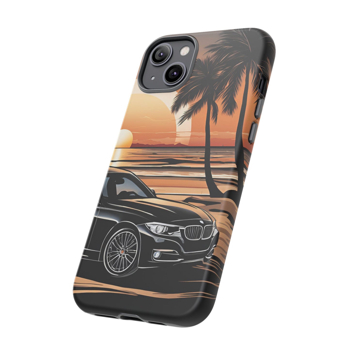 BMW Sunset On The Beach-Dual Layer Ultra Tough Phone Case Printify by The Night Shift Automotive Apparel