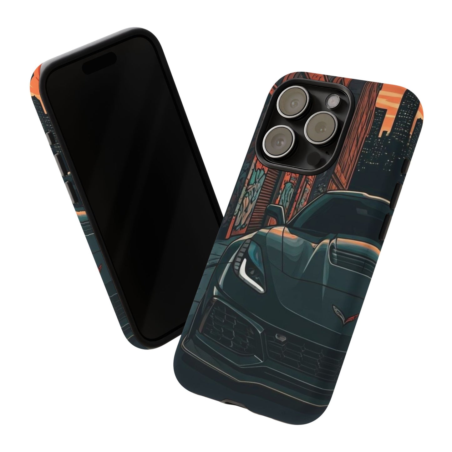 Chevy Corvette C7 Street Life-Dual Layer Ultra Tough Phone Case Printify by The Night Shift Automotive Apparel