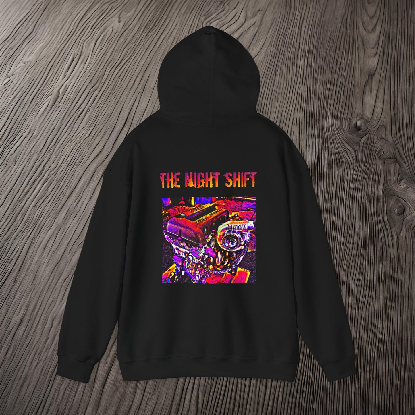 SR20DET Synthwave-Premium, Ultra Soft Unisex Oversized Hoodie Printify by The Night Shift Automotive Apparel