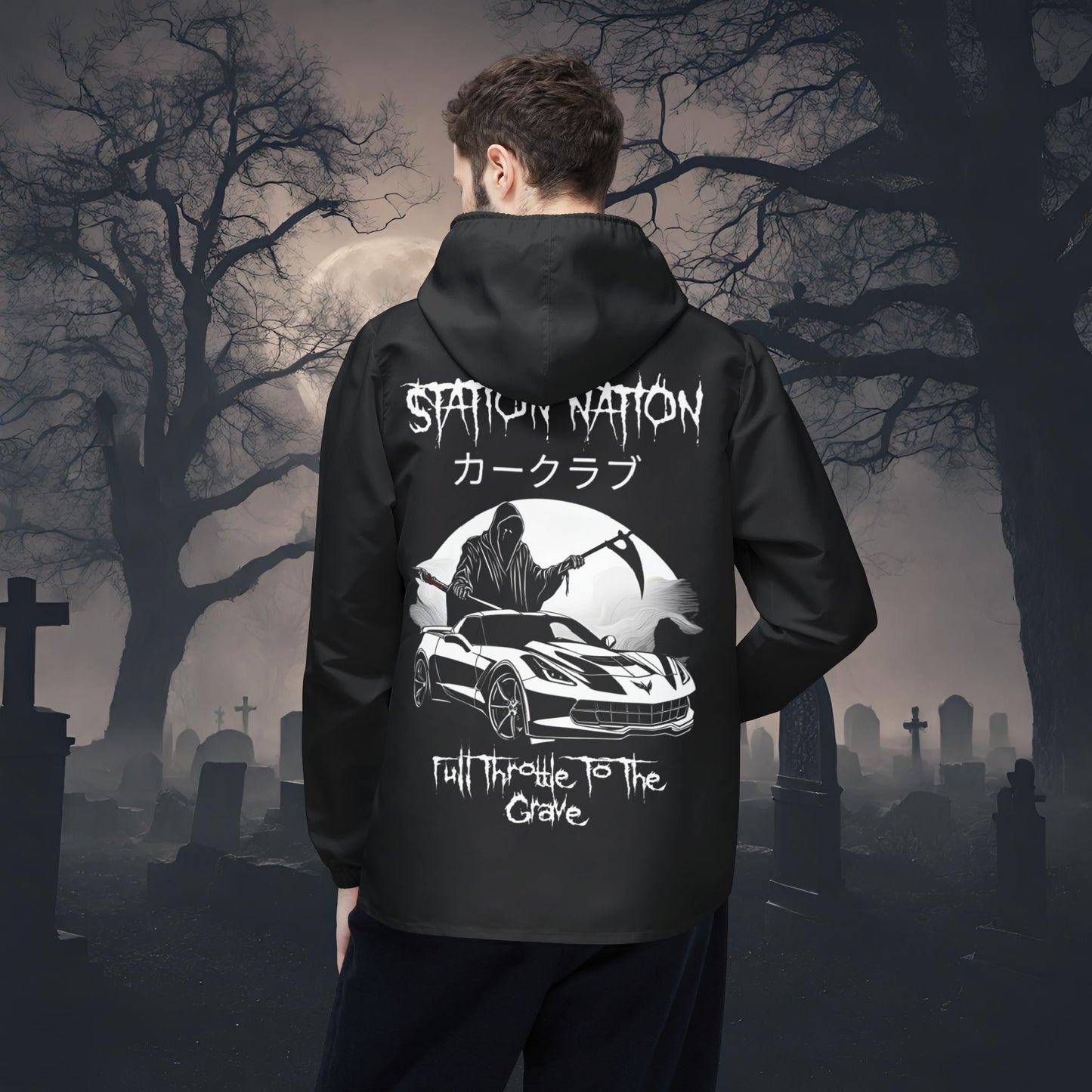 🎃 HALLOWEEN LIMITED EDITION Chevy Corvette-Windbreaker Jacket
