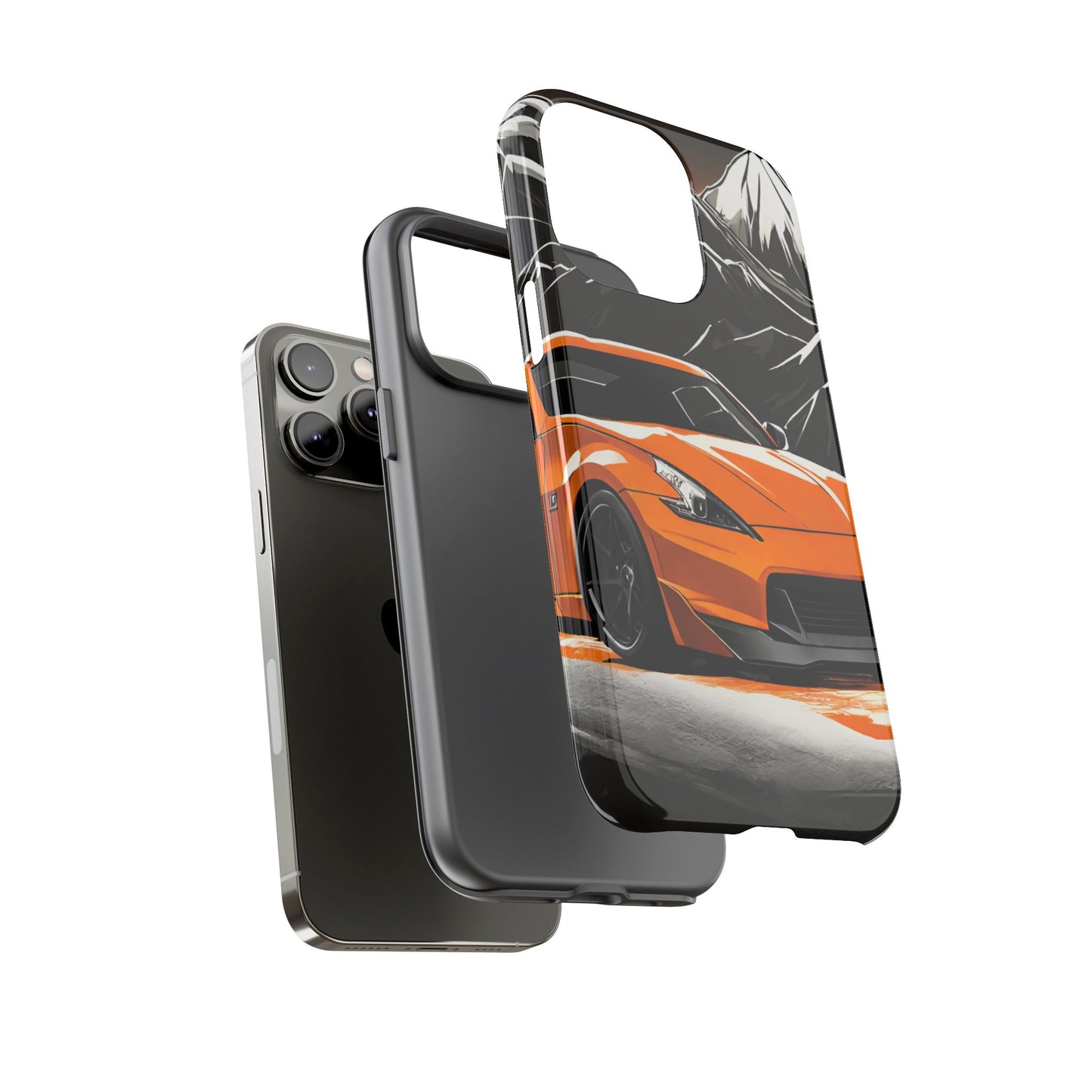 Nissan 370Z Mt Fuji-Dual Layer Ultra Tough Phone Case Printify by The Night Shift Automotive Apparel