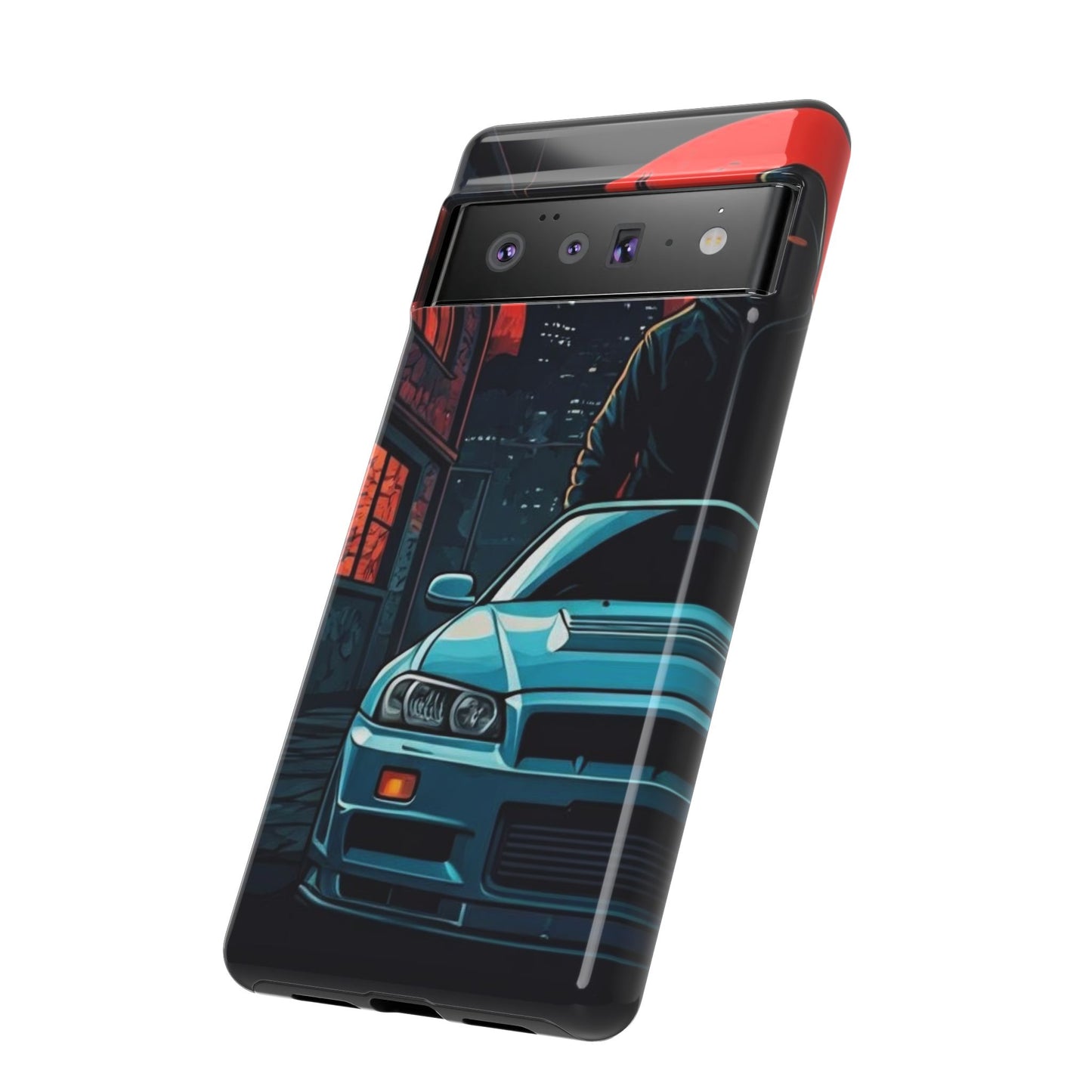 Nissan Skyline R34 Street Life-Dual Layer Ultra Tough Phone Case Printify by The Night Shift Automotive Apparel