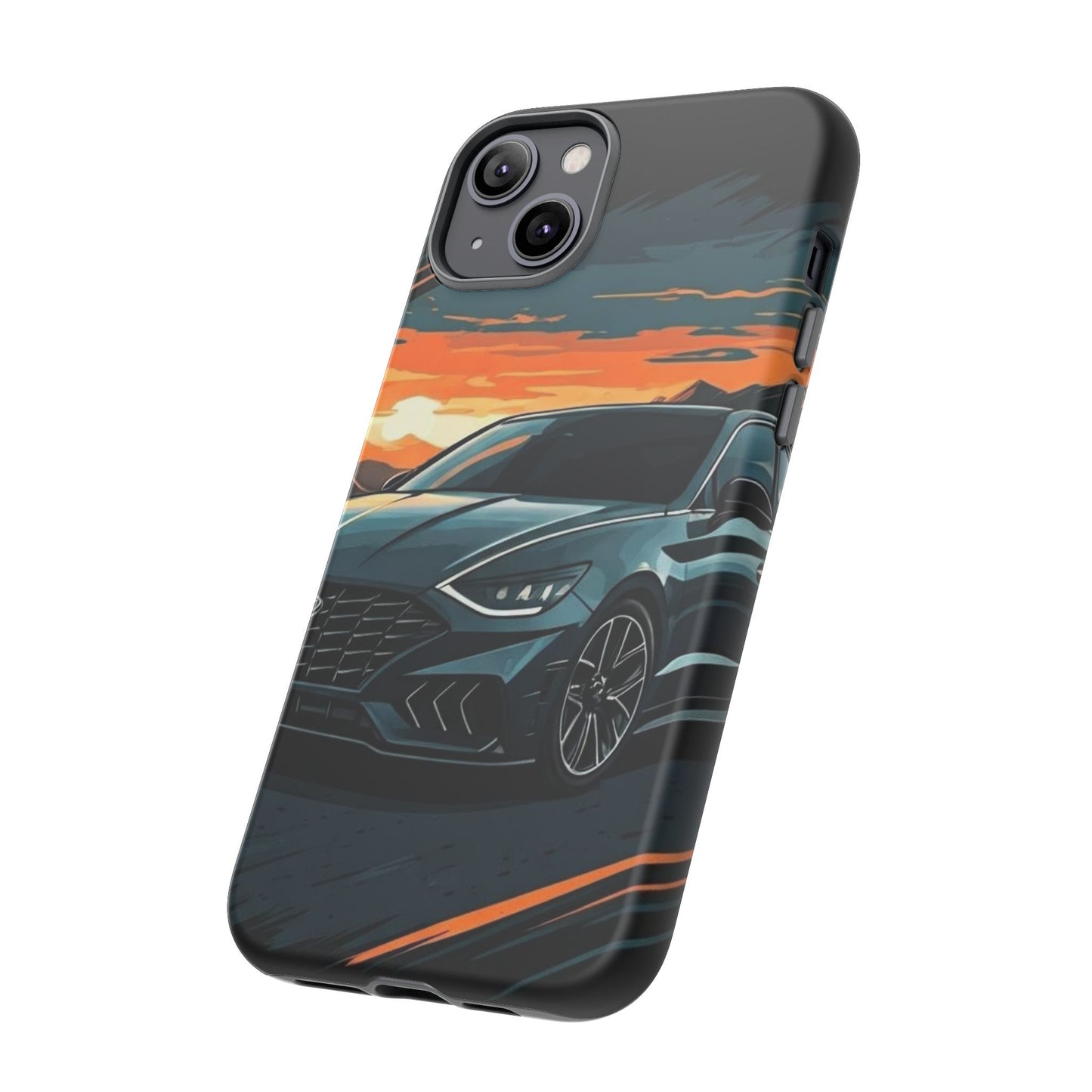 Hyundai Sonata-Sunset Drive-Dual Layer Ultra Tough Phone Case Printify by The Night Shift Automotive Apparel