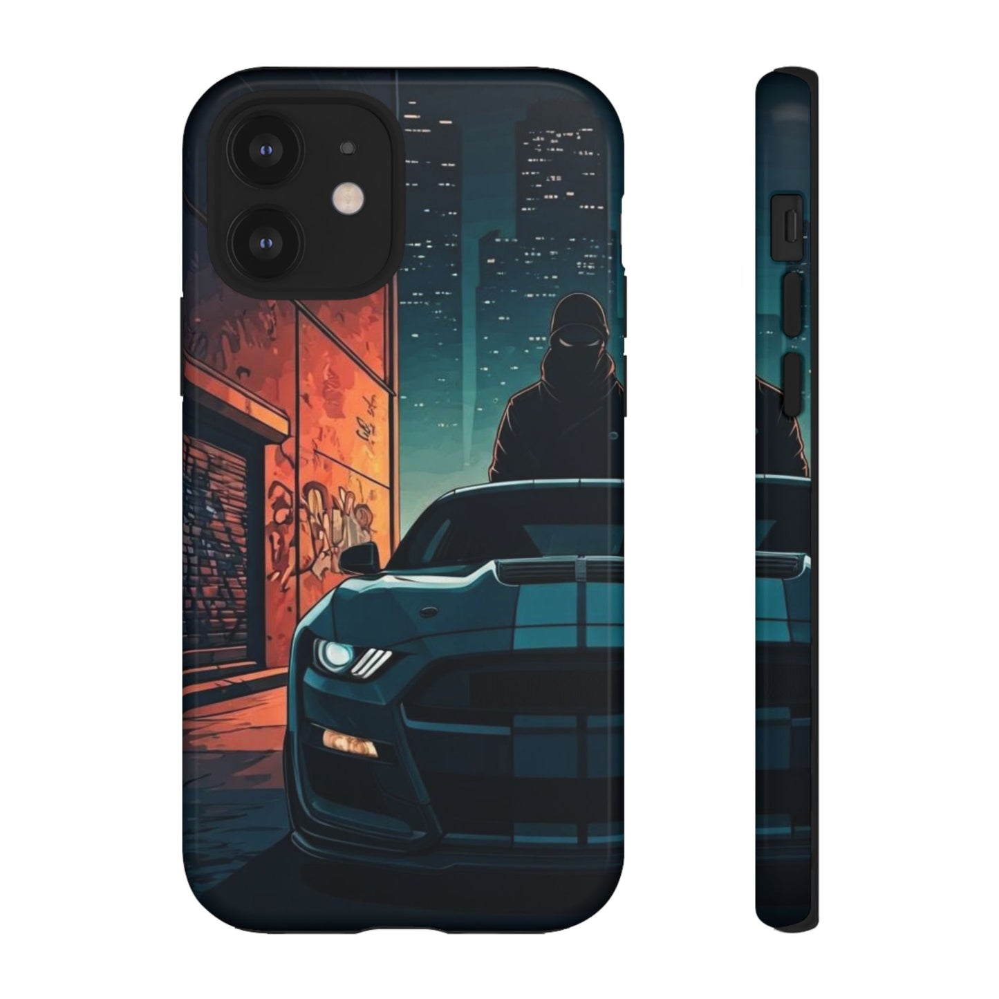 Ford Mustang Shelby GT350 Street Life-Dual Layer Ultra Tough Phone Case iPhone 12 Glossy Printify by The Night Shift Automotive Apparel
