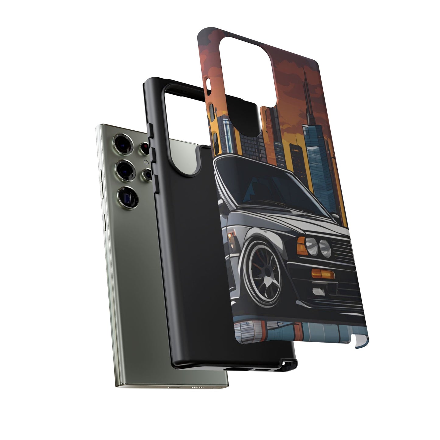 BMW E30 M3-Dual Layer Ultra Tough Phone Case Printify by The Night Shift Automotive Apparel