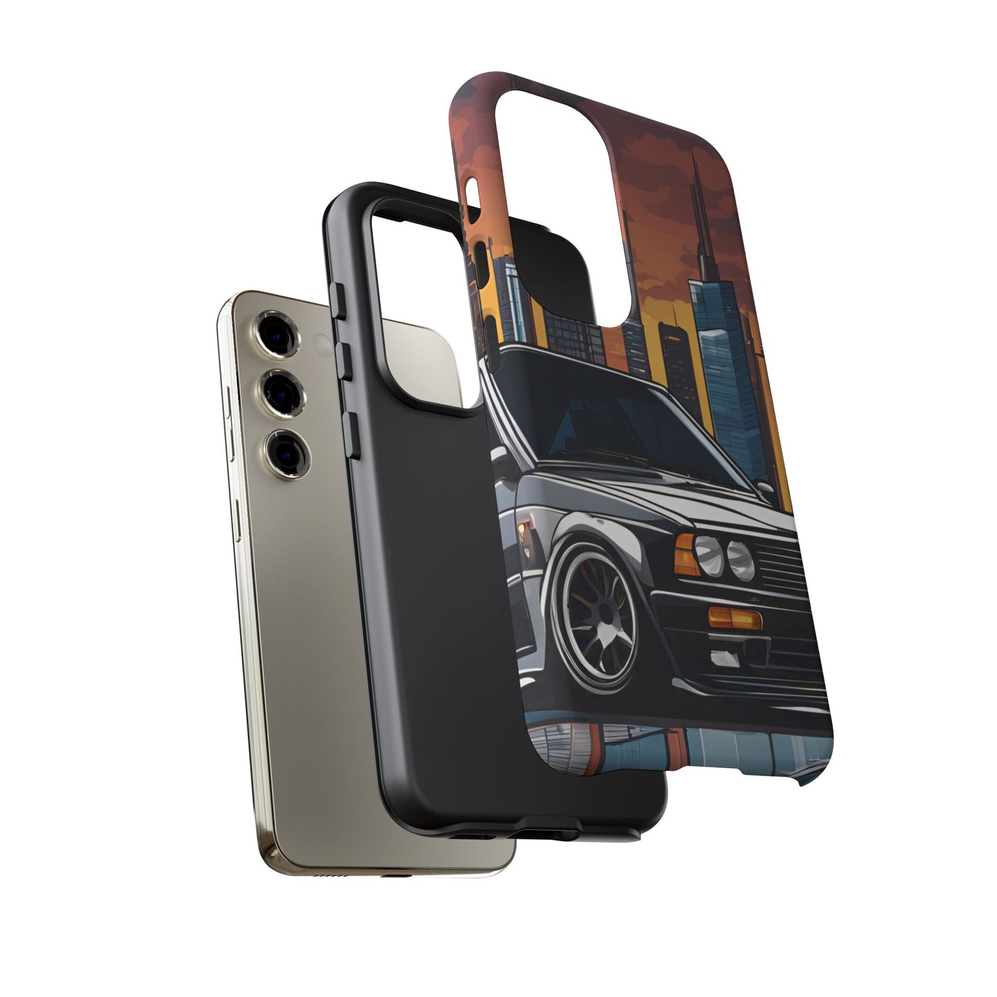 BMW E30 M3-Dual Layer Ultra Tough Phone Case Printify by The Night Shift Automotive Apparel