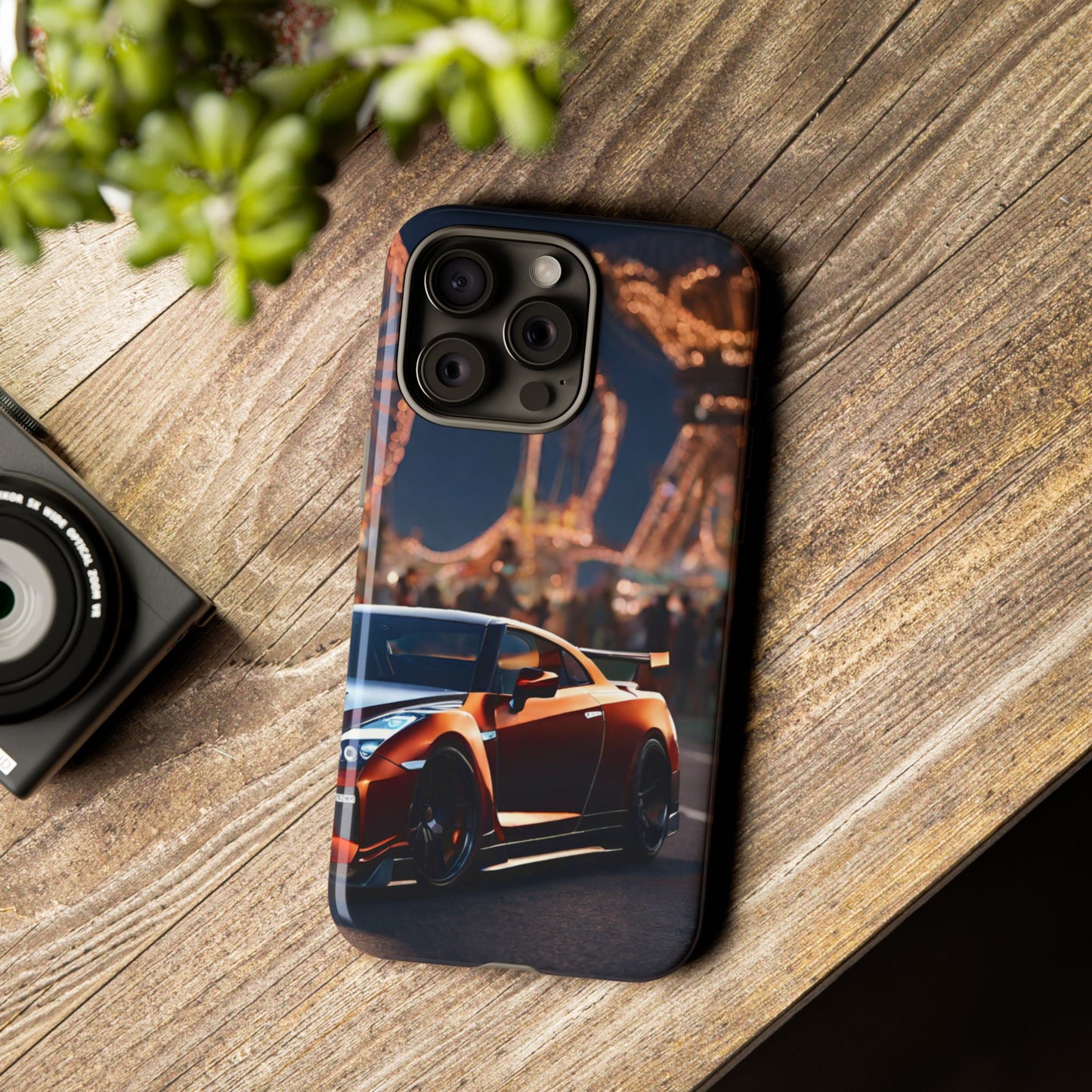Nissan GTR R35-Dual Layer Ultra Tough Phone Case iPhone 15 Pro Max Glossy Printify by The Night Shift Automotive Apparel