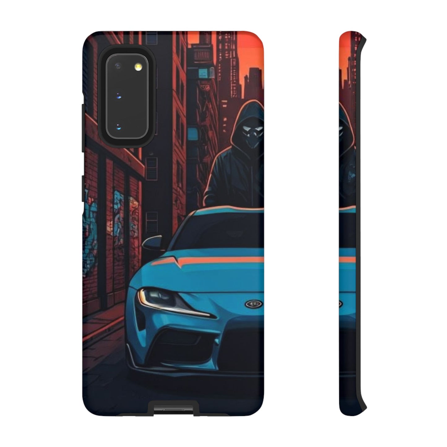 Toyota Supra MK-V Street Life-Dual Layer Ultra Tough Phone Case Samsung Galaxy S20 Matte Printify by The Night Shift Automotive Apparel