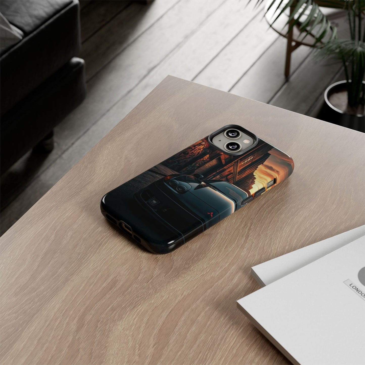 Mitsubishi 3000GT VR4 Street Life-Dual Layer Ultra Tough Phone Case iPhone 14 Glossy Printify by The Night Shift Automotive Apparel