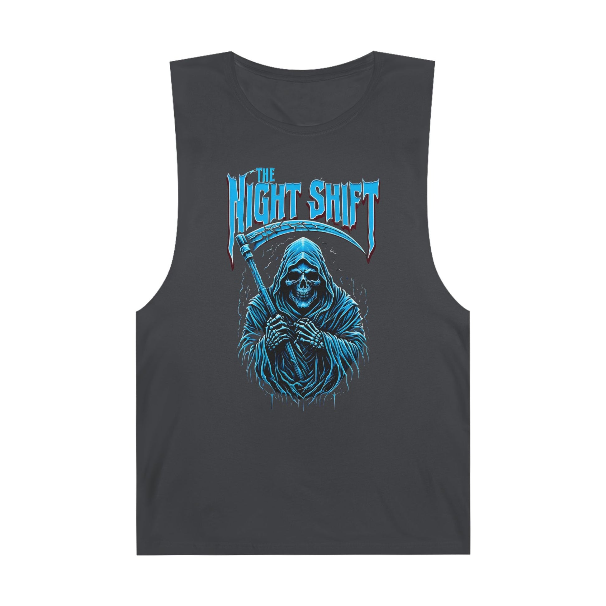 The Night Shift Reaper - Premium Unisex Barnard Tank Top Coal Printify by The Night Shift Automotive Apparel