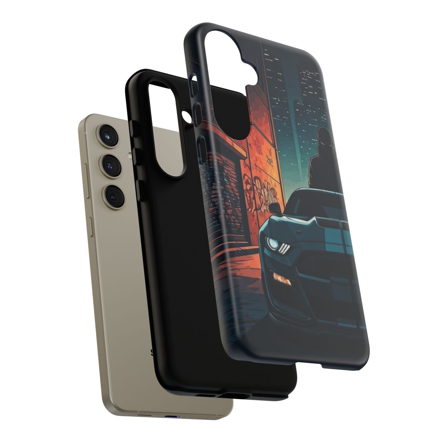 Ford Mustang Shelby GT350 Street Life-Dual Layer Ultra Tough Phone Case Printify by The Night Shift Automotive Apparel