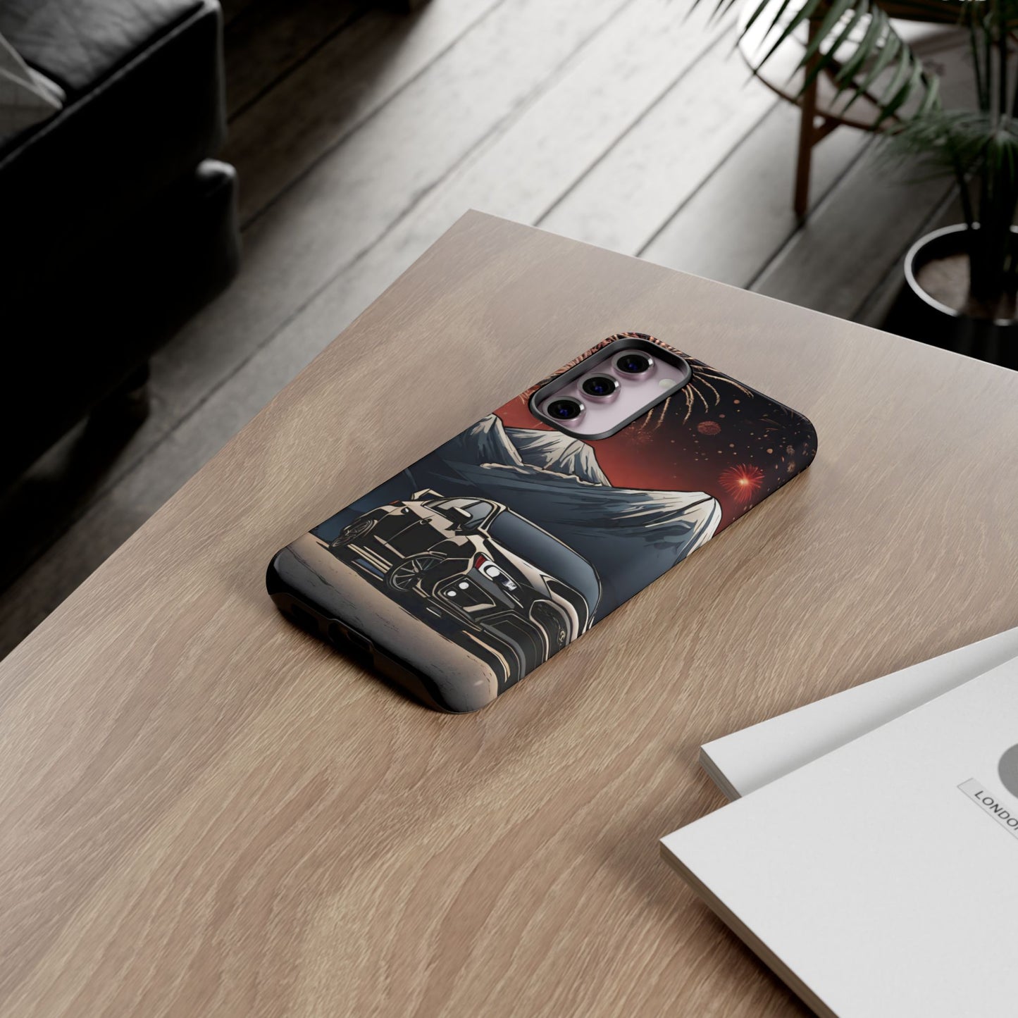 Subaru WRX/STI Fireworks-Dual Layer Ultra Tough Phone Case Samsung Galaxy S23 Plus Glossy Printify by The Night Shift Automotive Apparel