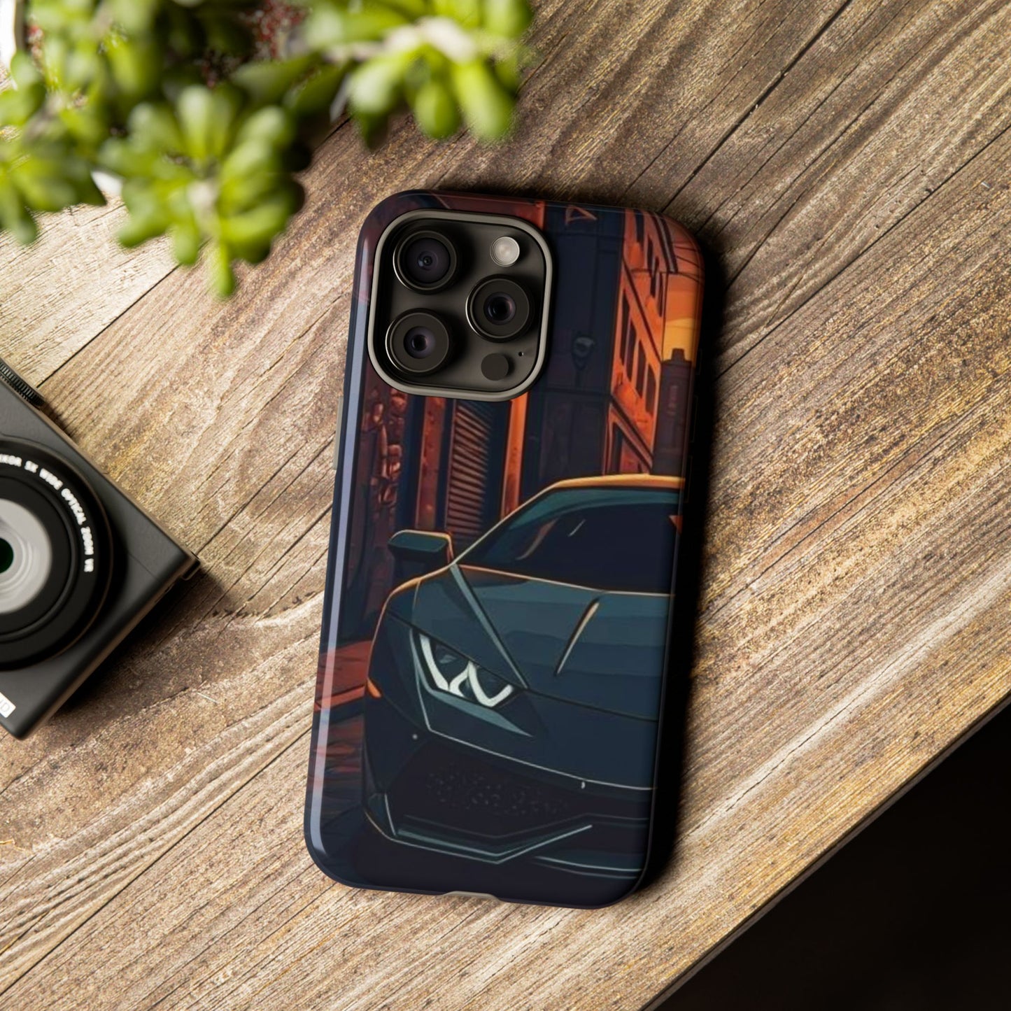Lamborghini Huracan Street Life-Dual Layer Ultra Tough Phone Case iPhone 15 Pro Max Glossy Printify by The Night Shift Automotive Apparel