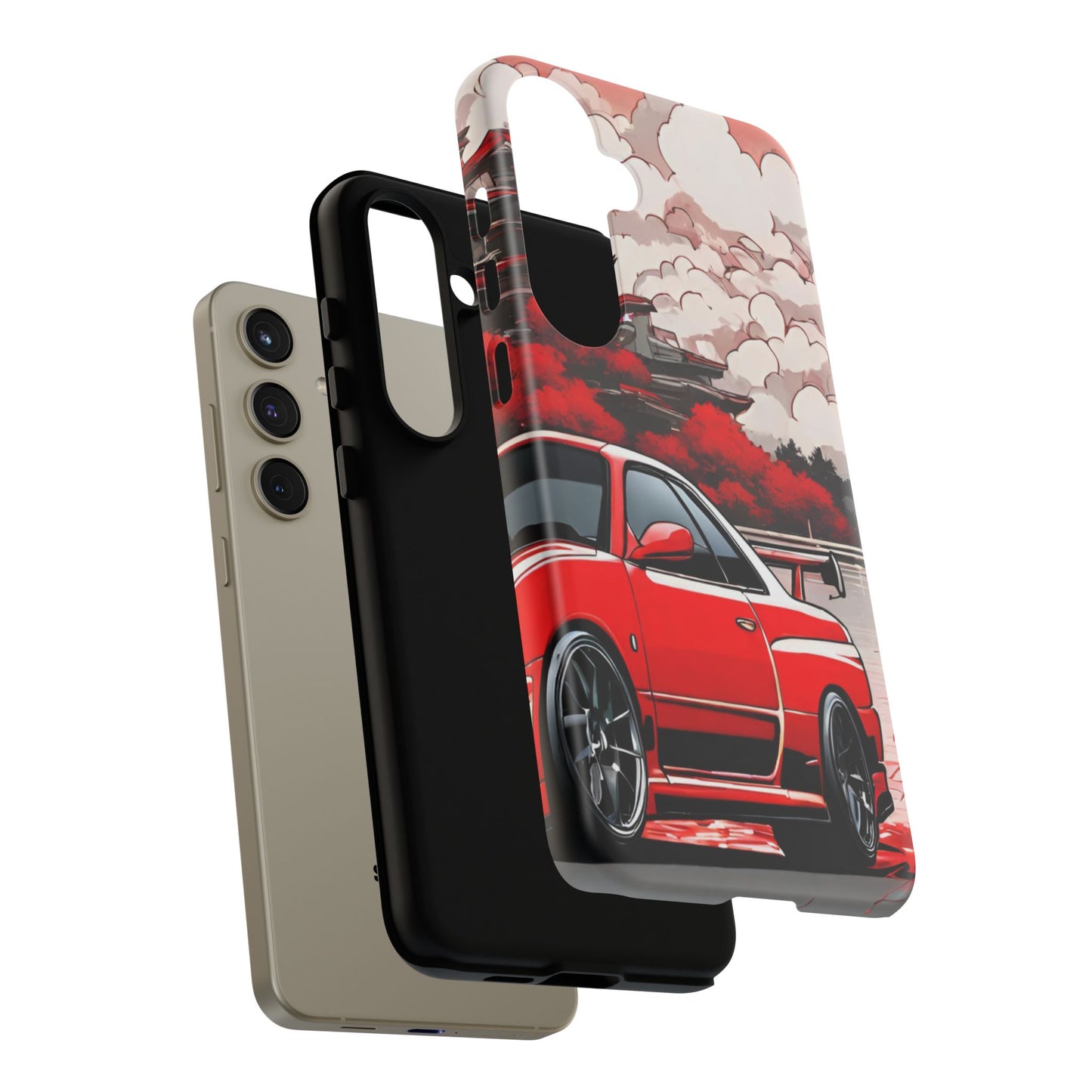Nissan Skyline R34-Dual Layer Ultra Tough Phone Case Printify by The Night Shift Automotive Apparel