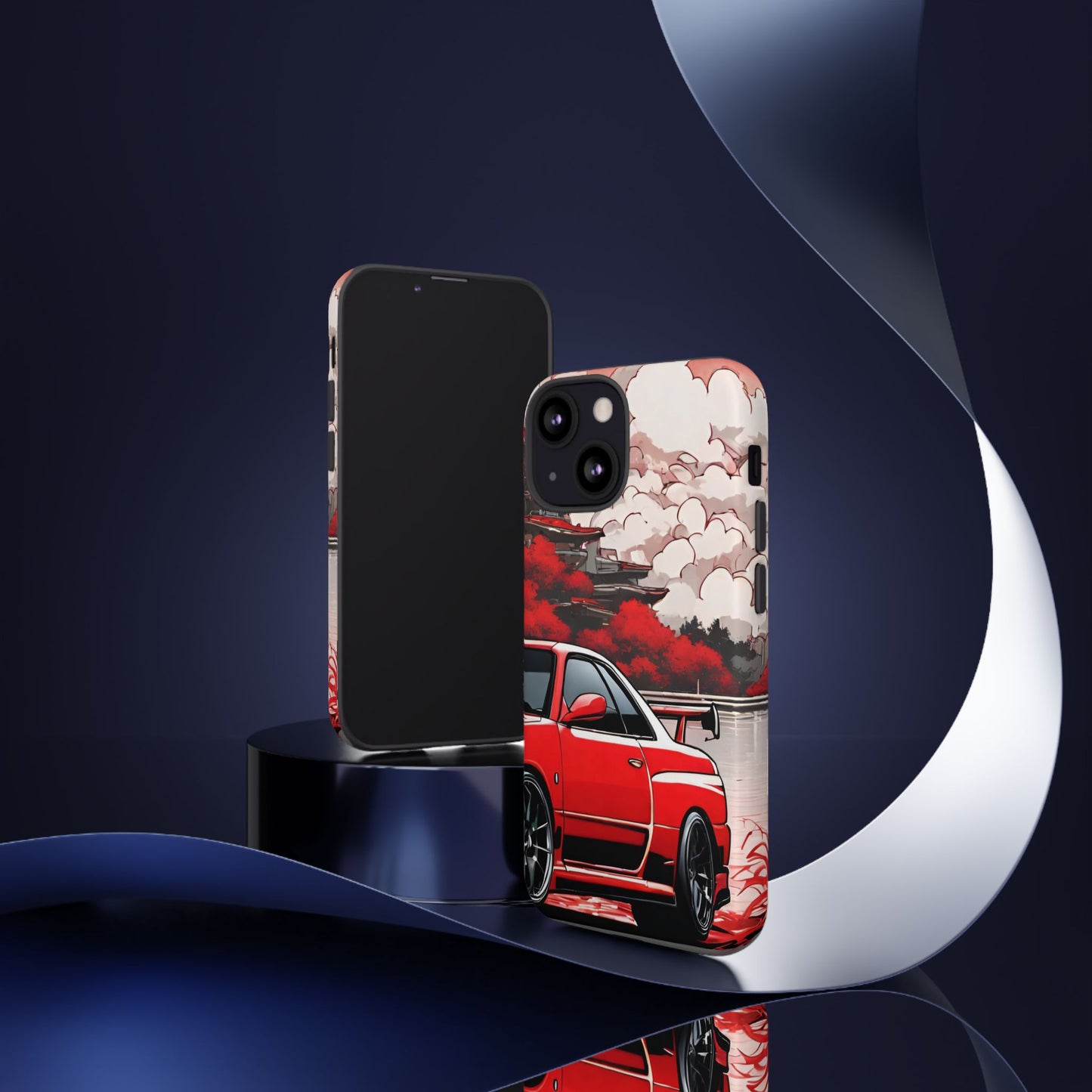 Nissan Skyline R34-Dual Layer Ultra Tough Phone Case iPhone 13 Mini Matte Printify by The Night Shift Automotive Apparel